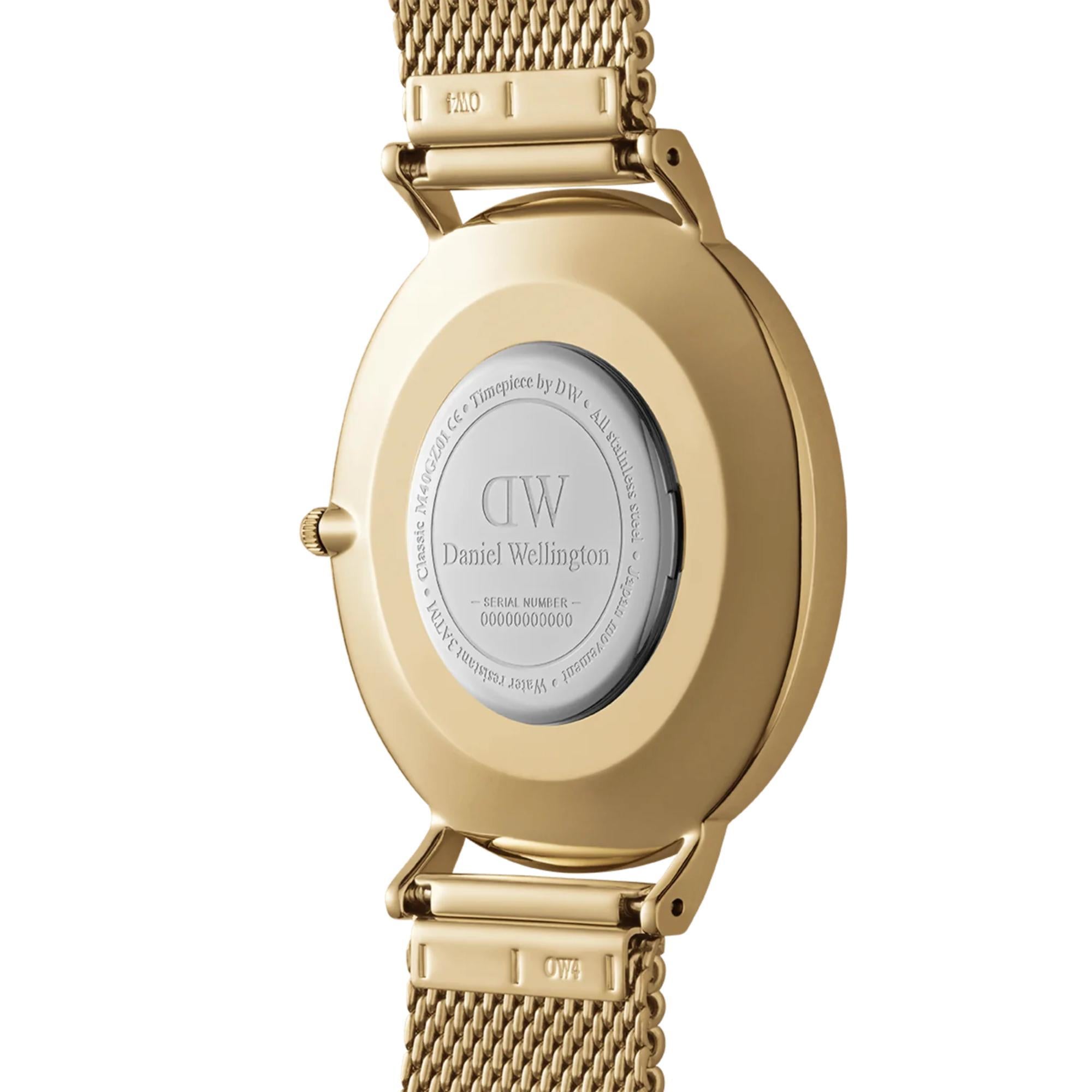 Daniel Wellington Classic 40mm Black Dial Steel Mens Quartz Watch DW00100631