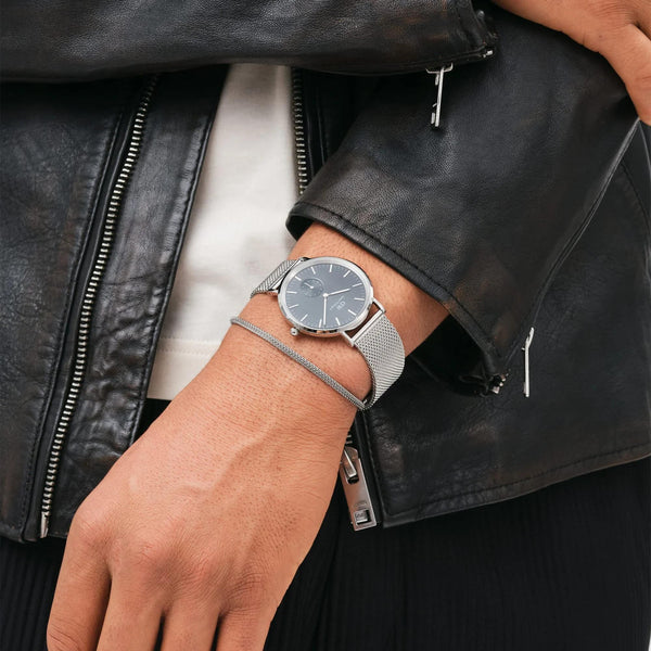 Daniel Wellington Classic 40mm Small Seconds Black Dial Steel Mens Quartz Watch DW00100711