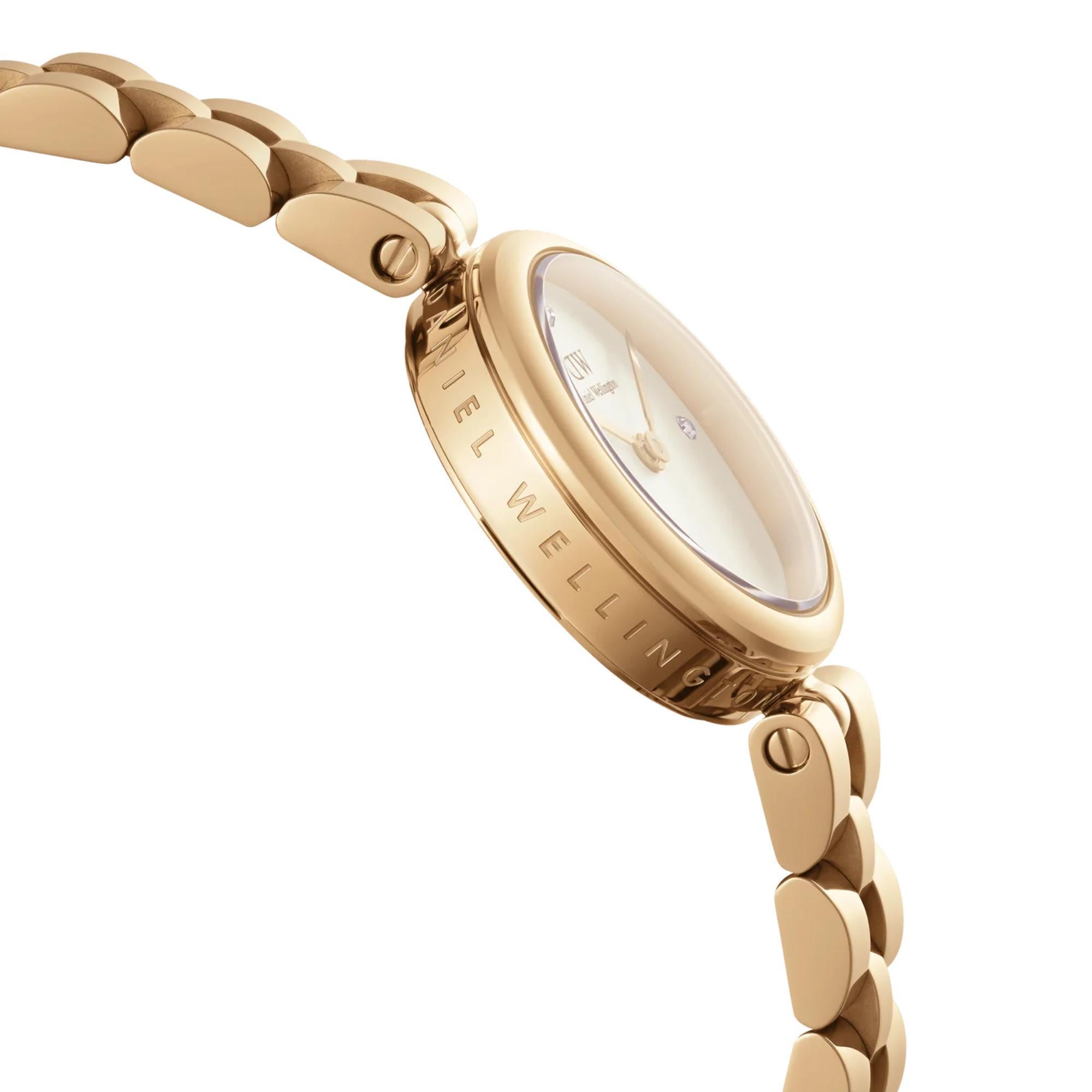 Daniel Wellington Elan 22mm Weißes Zifferblatt Stahl Damen Quarz Uhr DW00100715