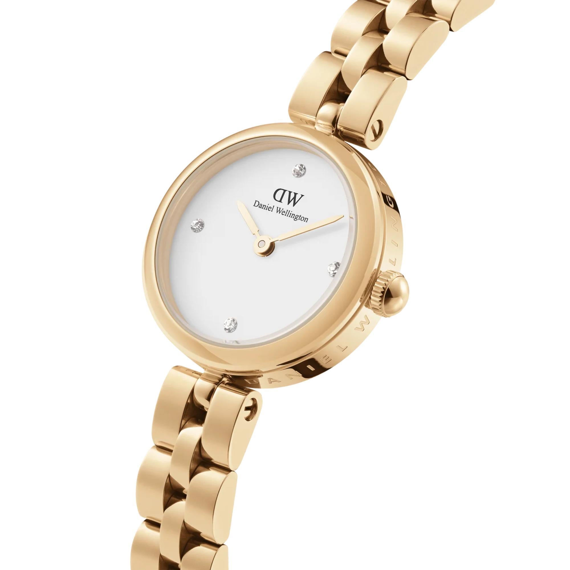 Daniel Wellington Elan 22mm Weißes Zifferblatt Stahl Damen Quarz Uhr DW00100715