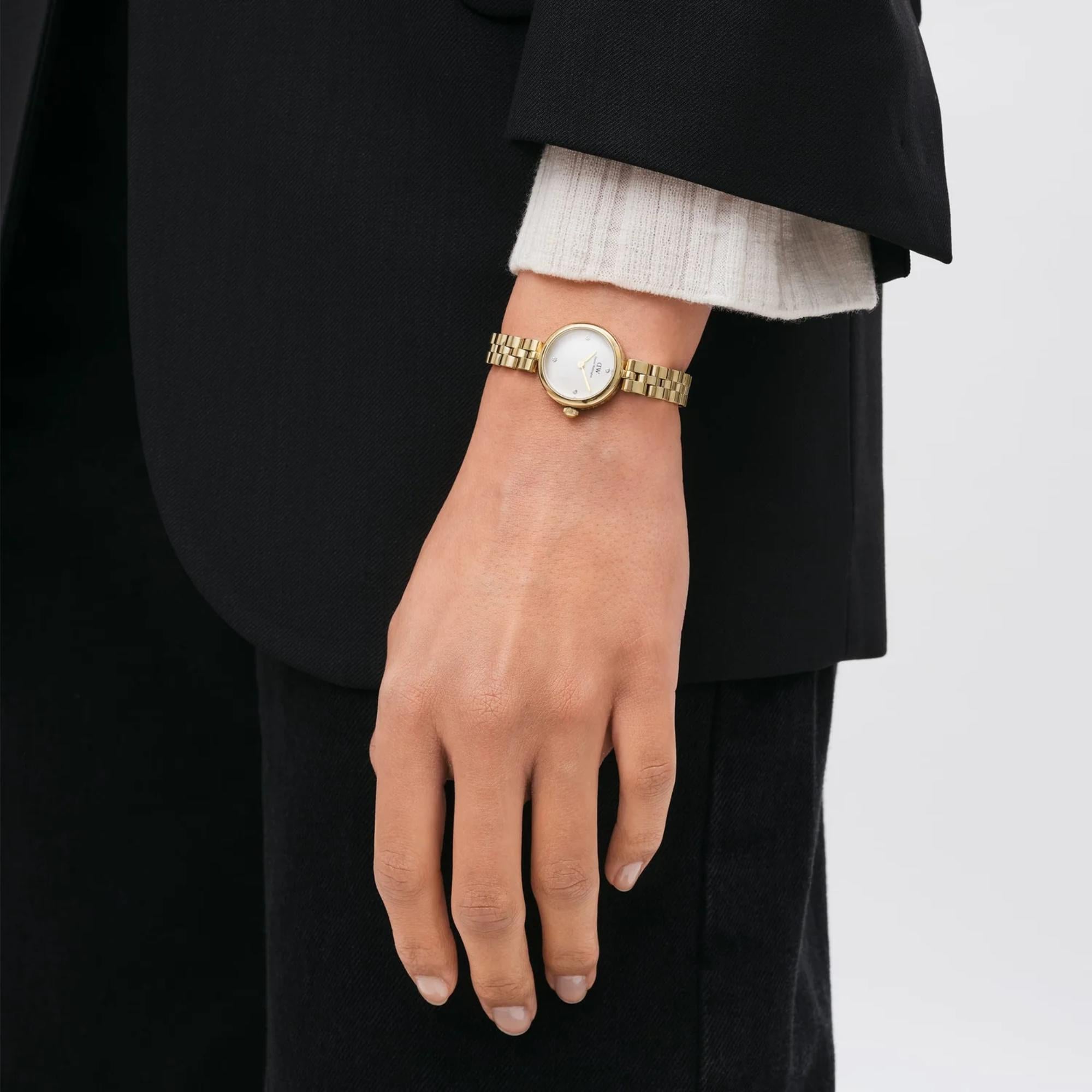 Daniel Wellington Elan 22mm White Dial Steel Ladies Quartz Watch DW00100715