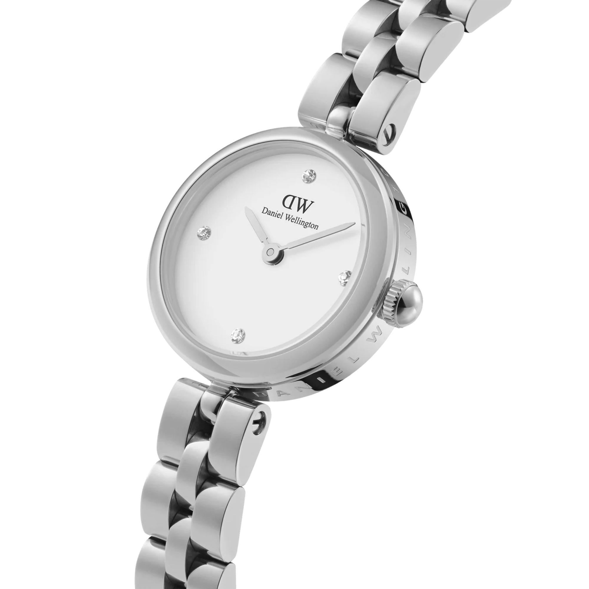 Daniel Wellington Elan 22mm Weißes Zifferblatt Stahl Damen Quarz Uhr DW00100716