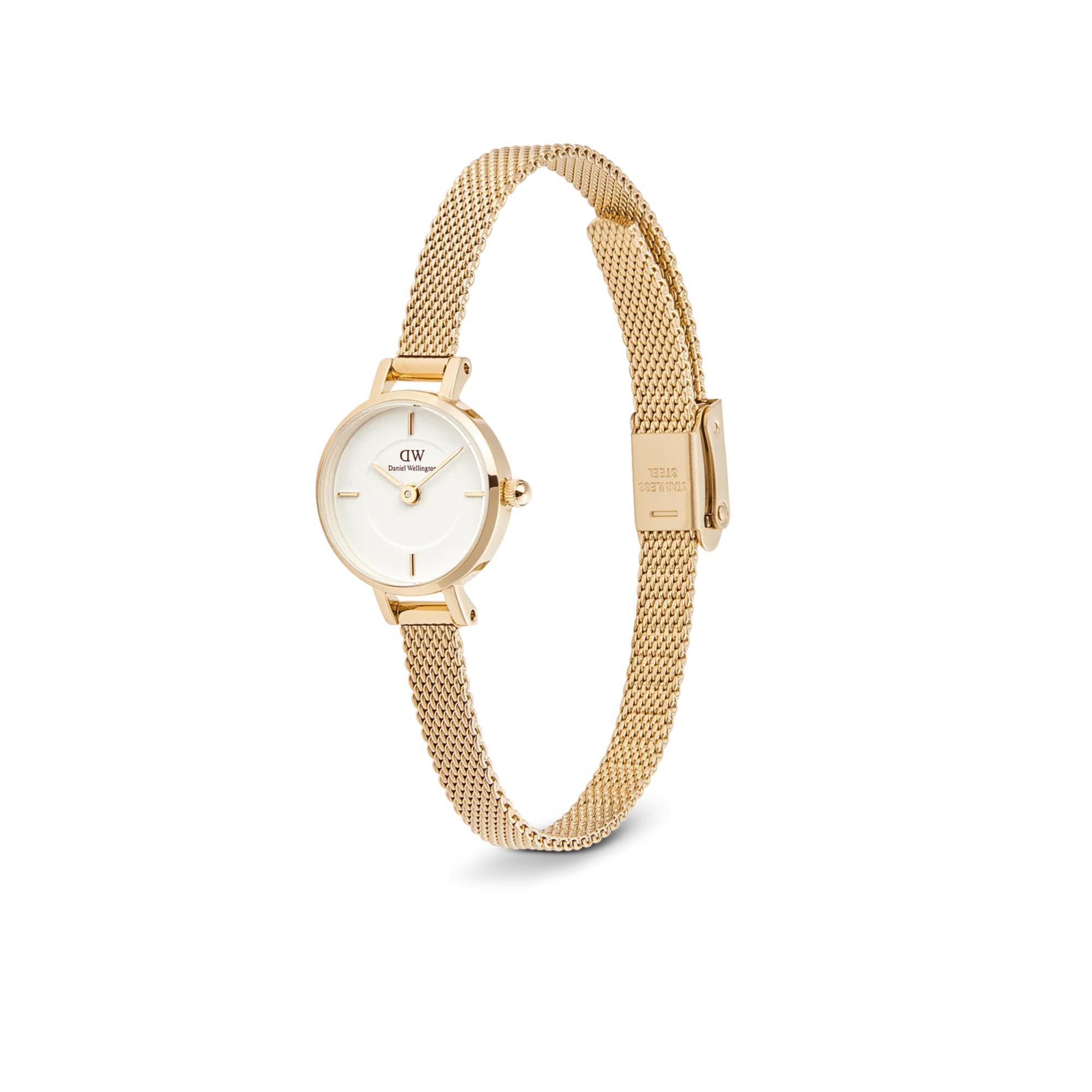 Daniel Wellington Petite 19mm White Dial Steel Ladies Quartz Watch DW00100745