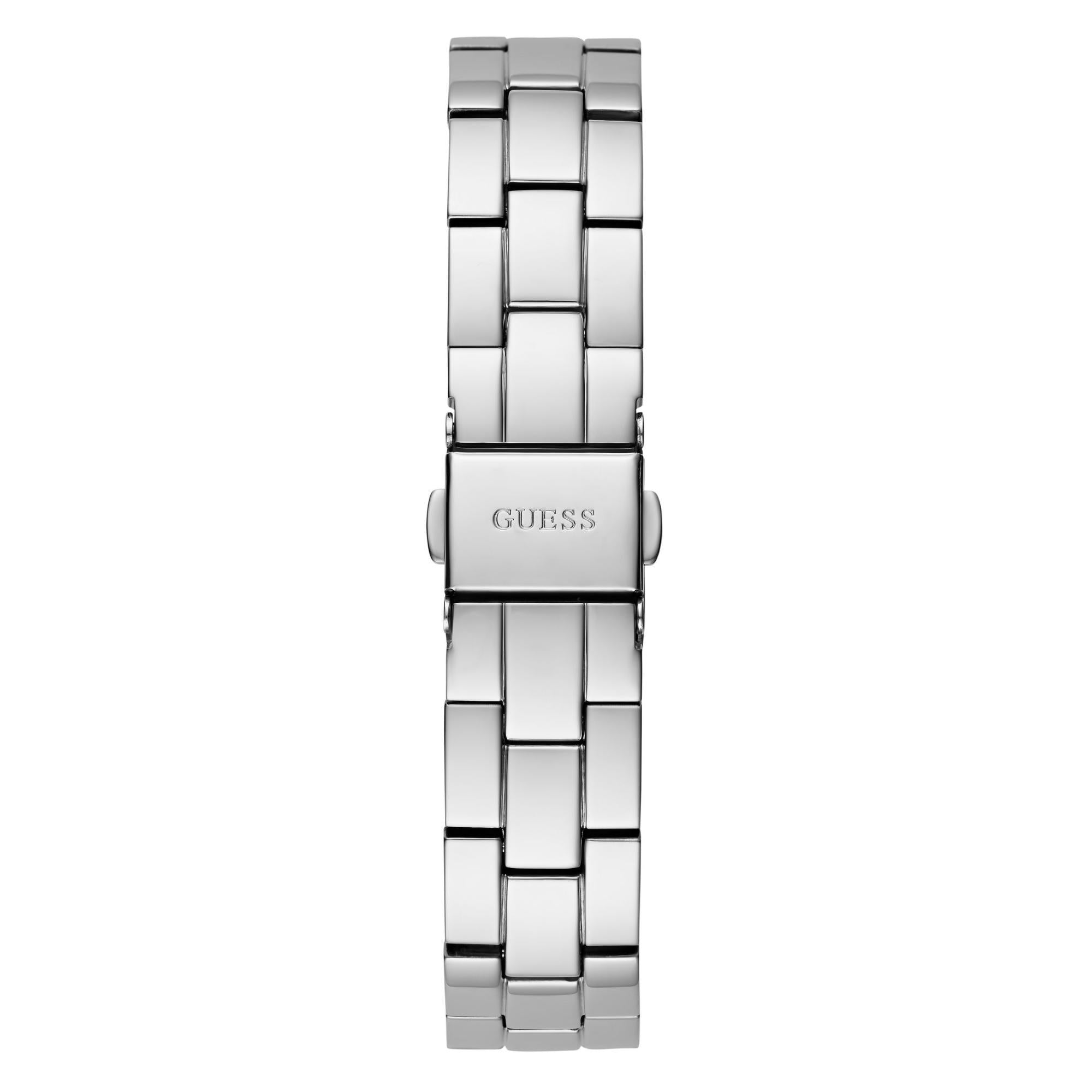 GUESS Three of Hearts Quartz Silver Dial Steel Strap Ladies Watch GW0657L1