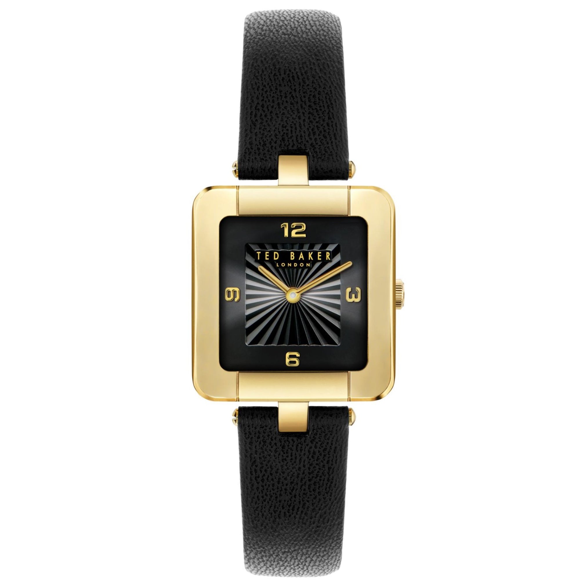 Ted Baker Mayse Schwarzes Zifferblatt Lederarmband Damenarmbanduhr BKPMSS301