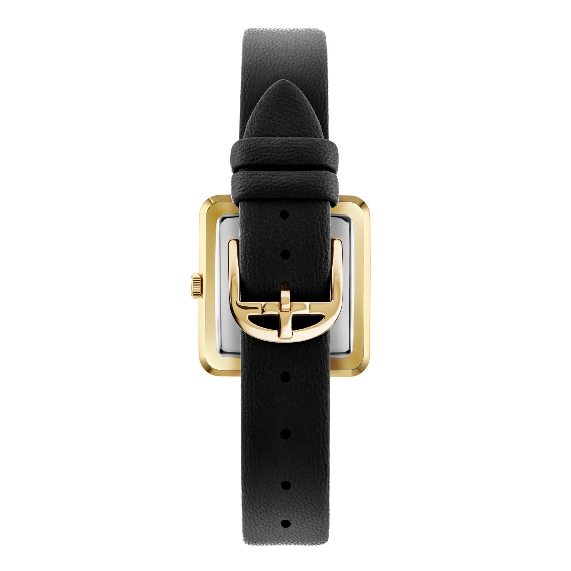 Ted Baker Mayse Schwarzes Zifferblatt Lederarmband Damenarmbanduhr BKPMSS301