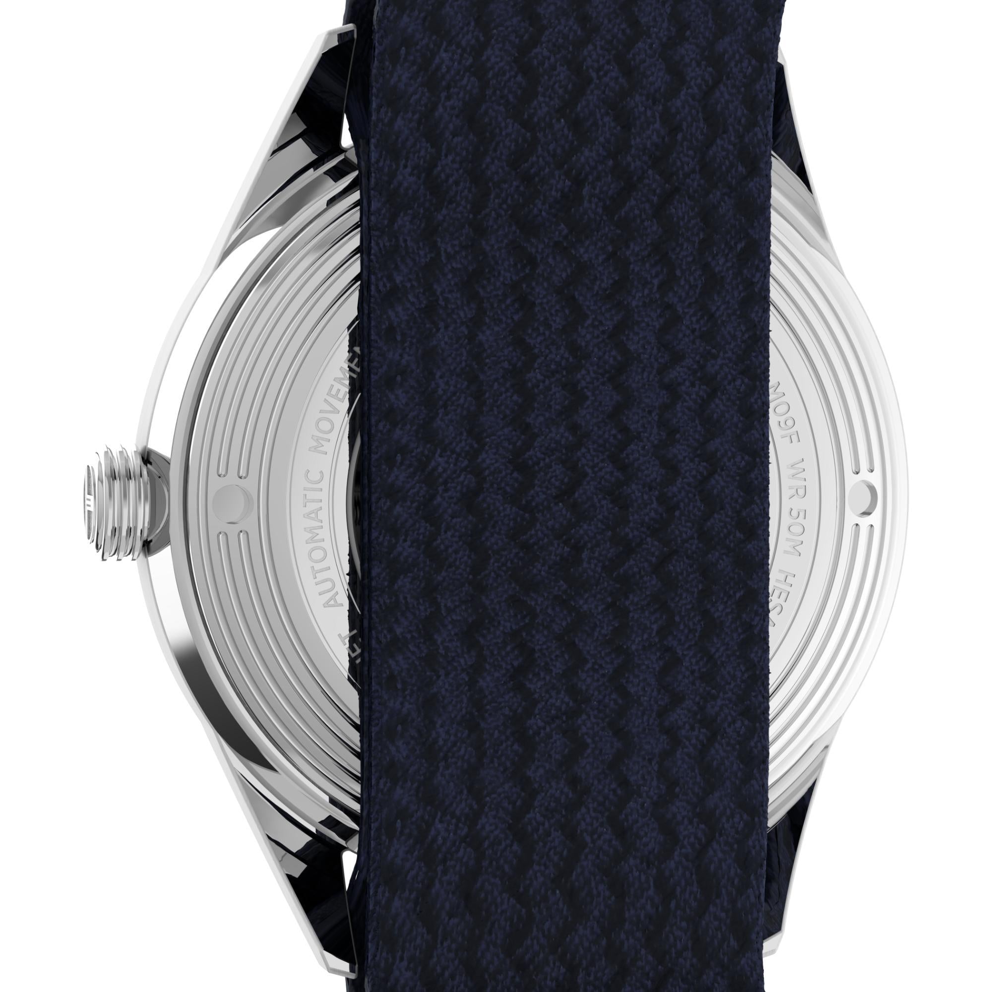 Timex Marlin 38mm White Dial Fabric Mens Automatic Watch TW2V72300