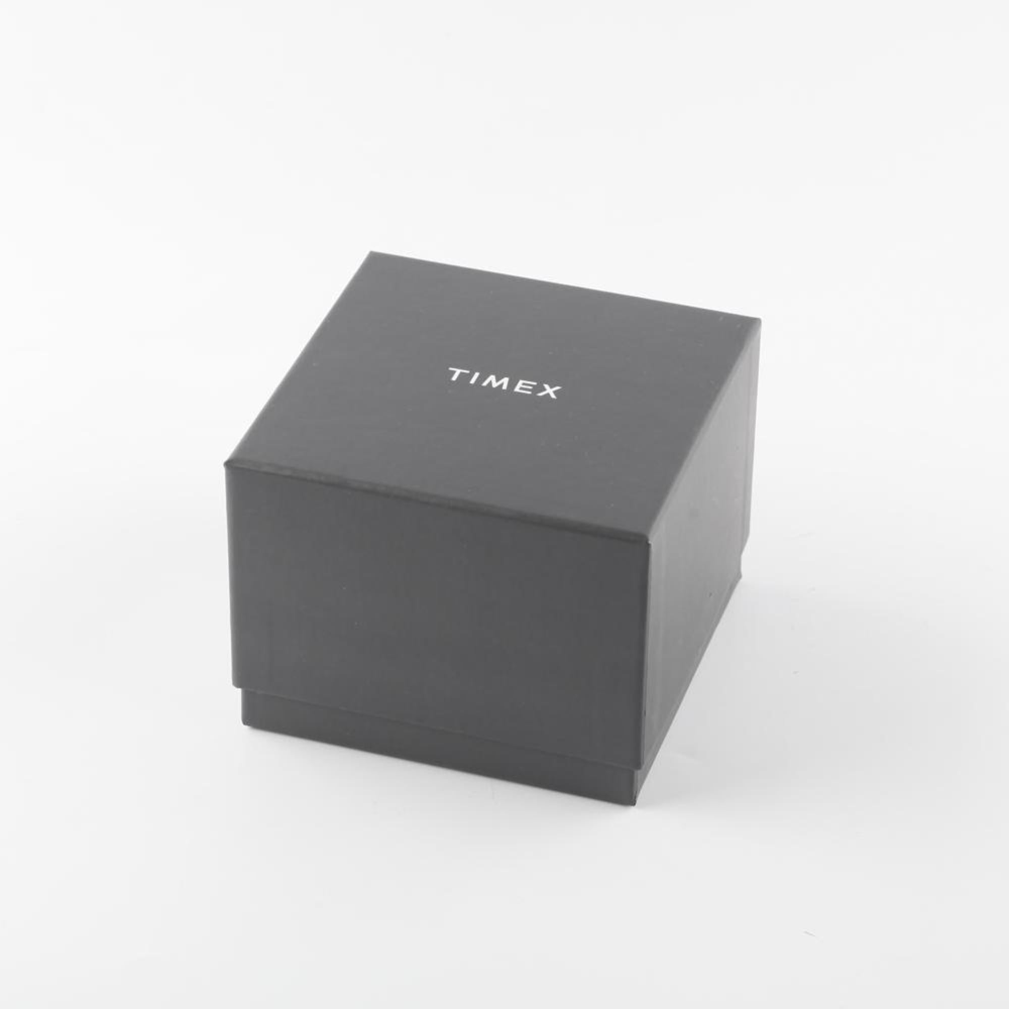 Timex watch collection minimalist grey gift box packaging view