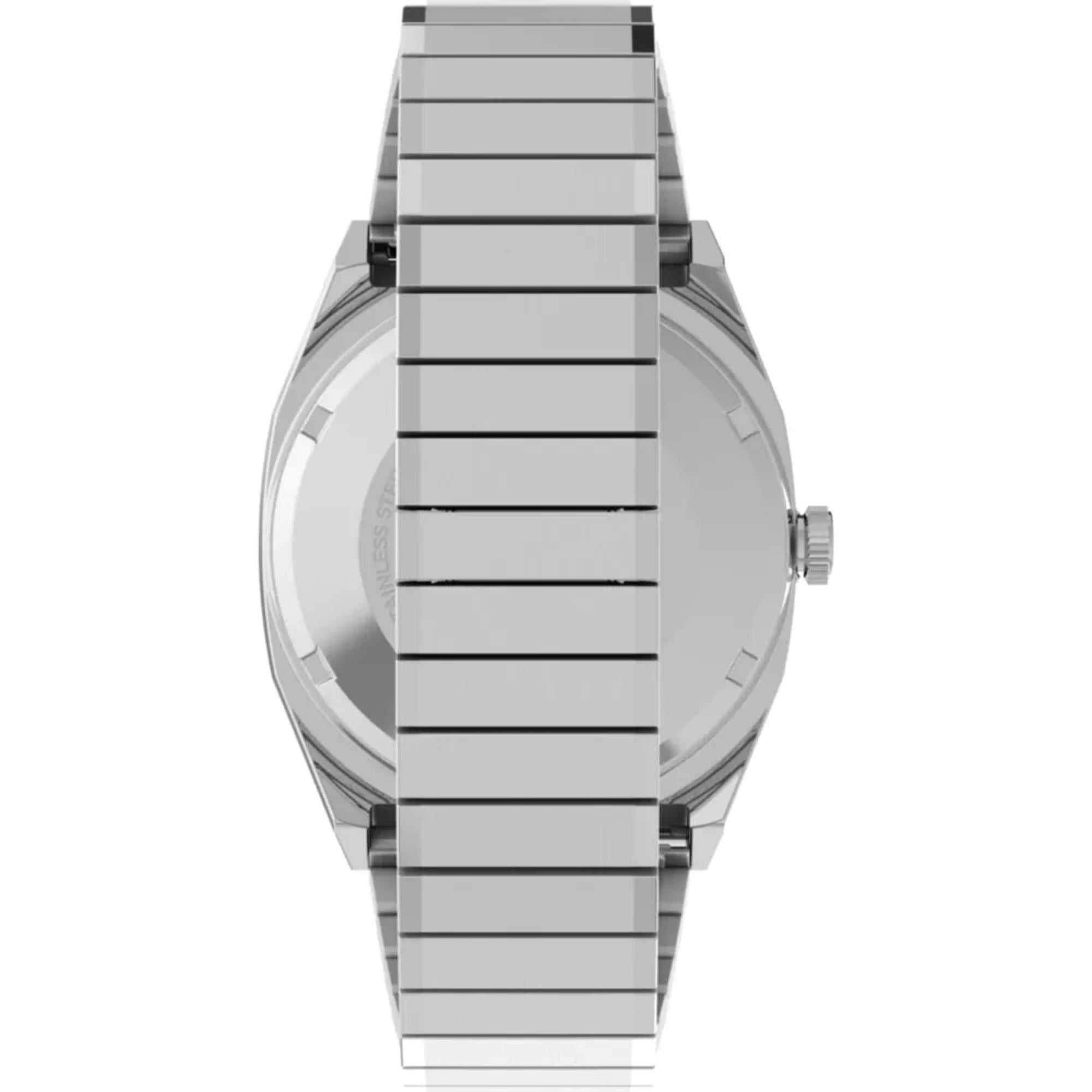 Timex Lab 34mm Silver Dial Steel Mens Automatic Watch TW2W70800