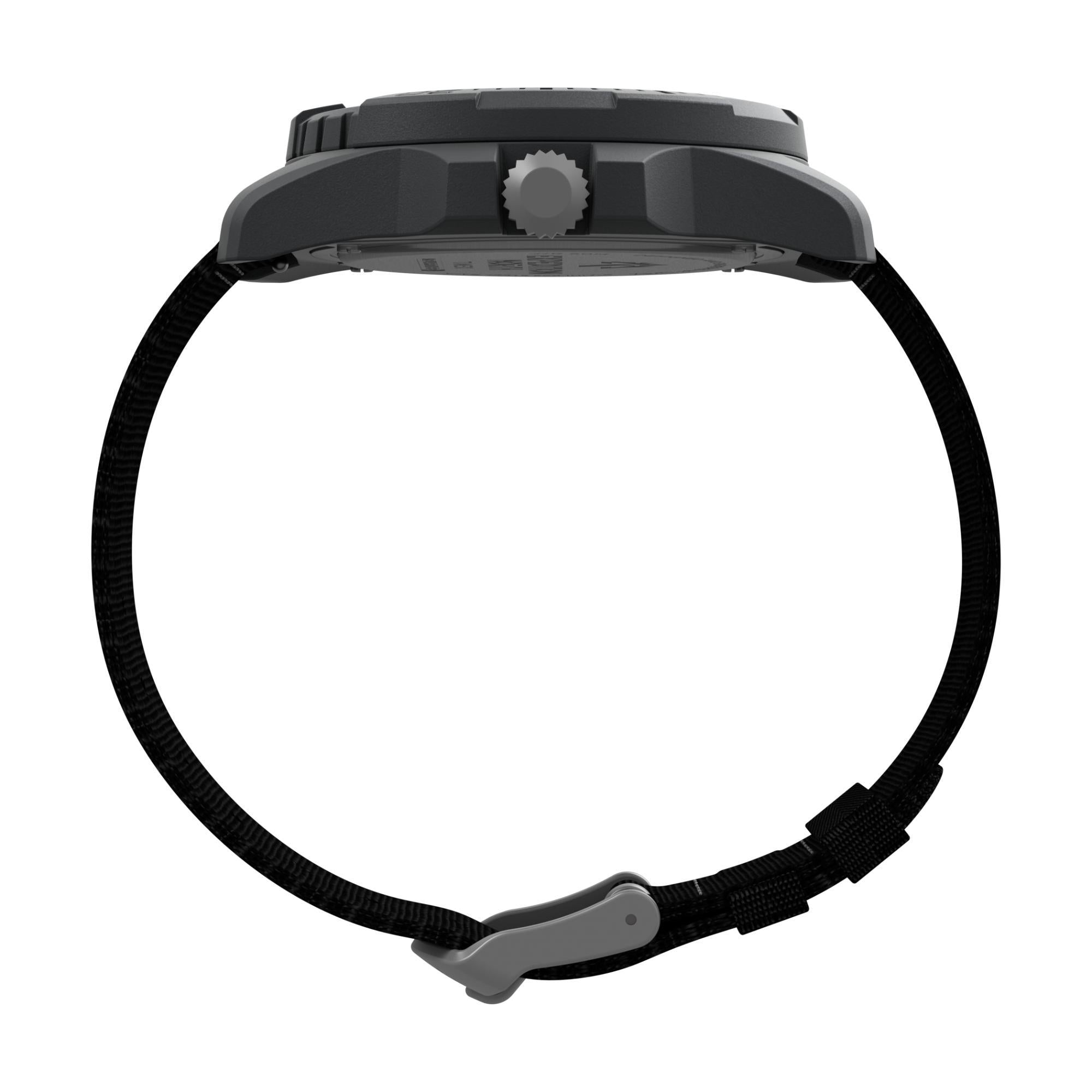 Timex Expedition 46mm Black Dial Fabric Mens Quartz Watch TW2V40500