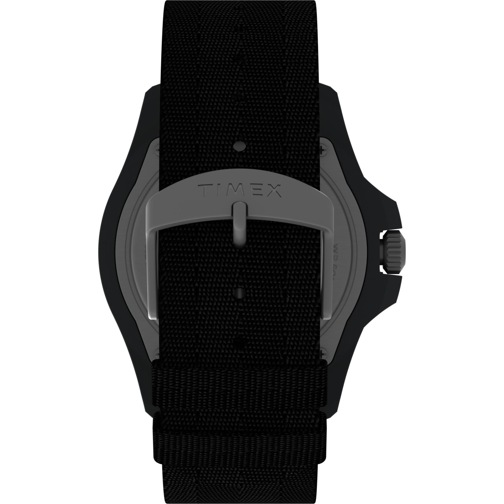 Timex Expedition 46mm Black Dial Fabric Mens Quartz Watch TW2V40500