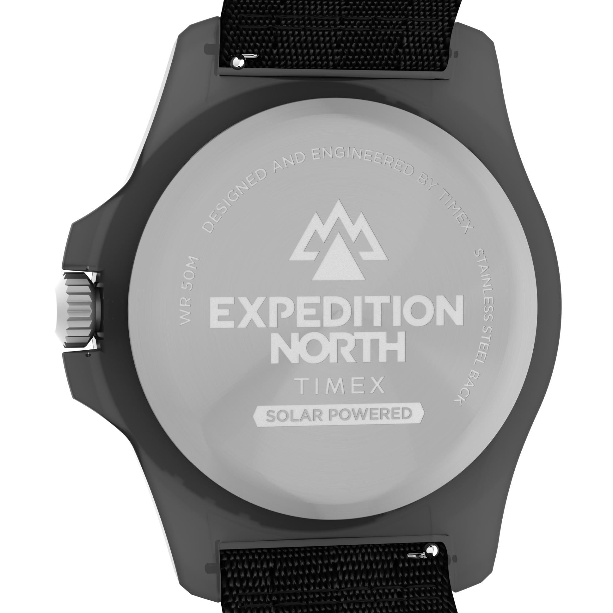 Timex Expedition 46mm Black Dial Fabric Mens Quartz Watch TW2V40500