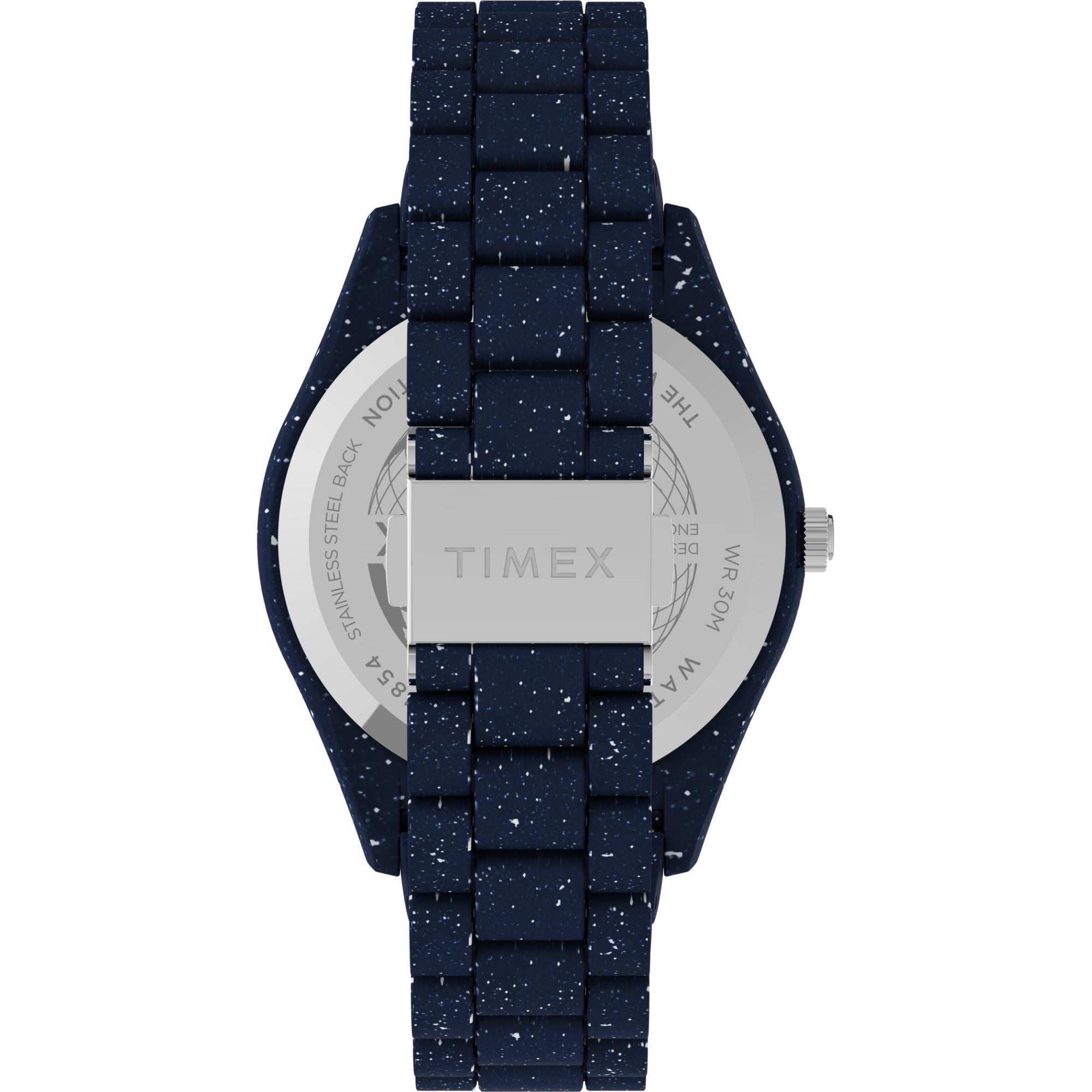 Timex Legacy 42mm Blue Dial Resin Mens Quartz Watch TW2V37400