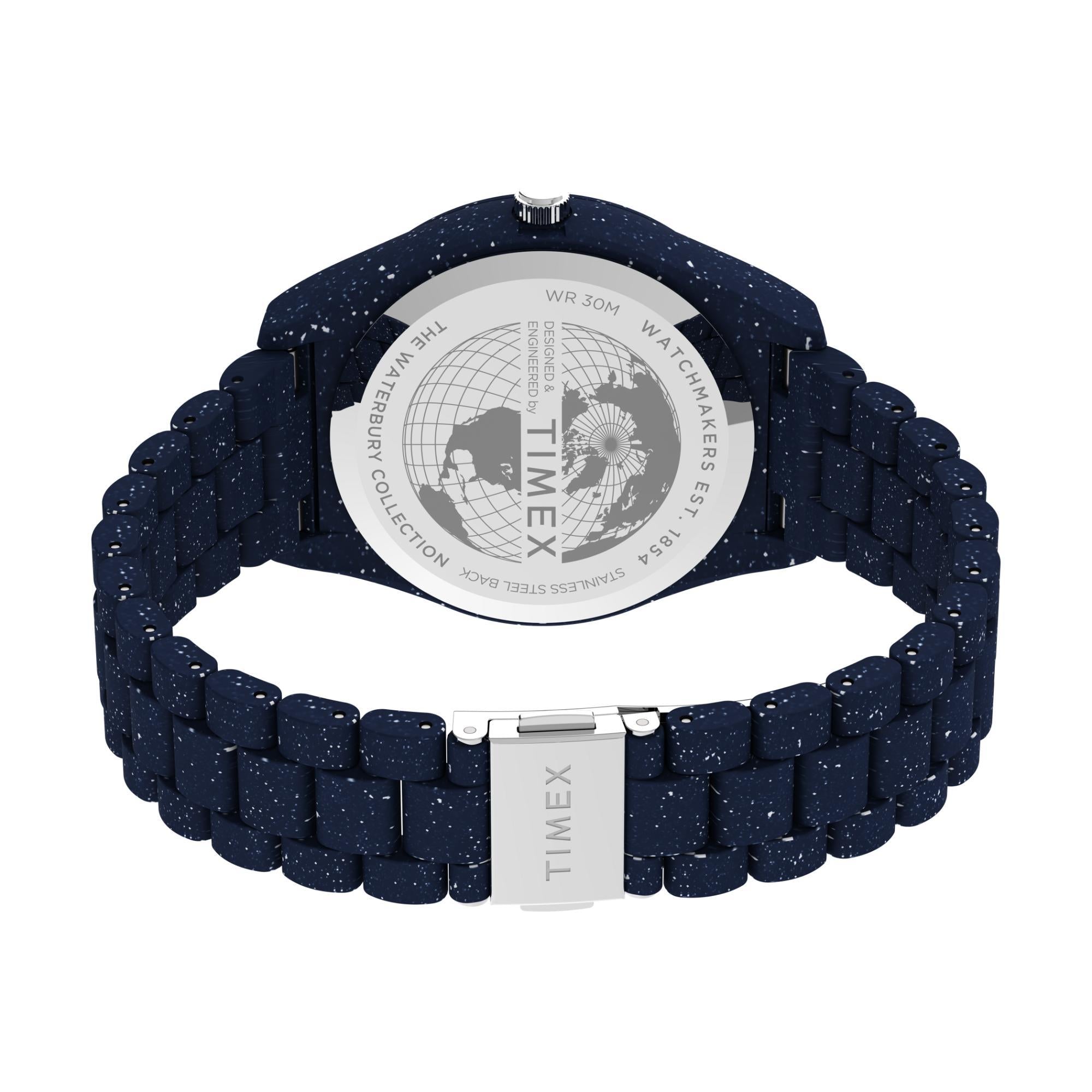 Timex Legacy 42mm Blue Dial Resin Mens Quartz Watch TW2V37400