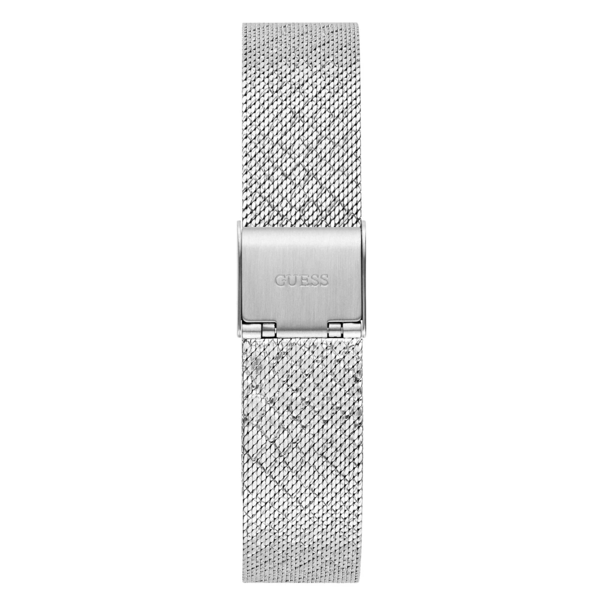 GUESS Quartz Analog Silver Dial Steel Strap Watch GW0748L1
