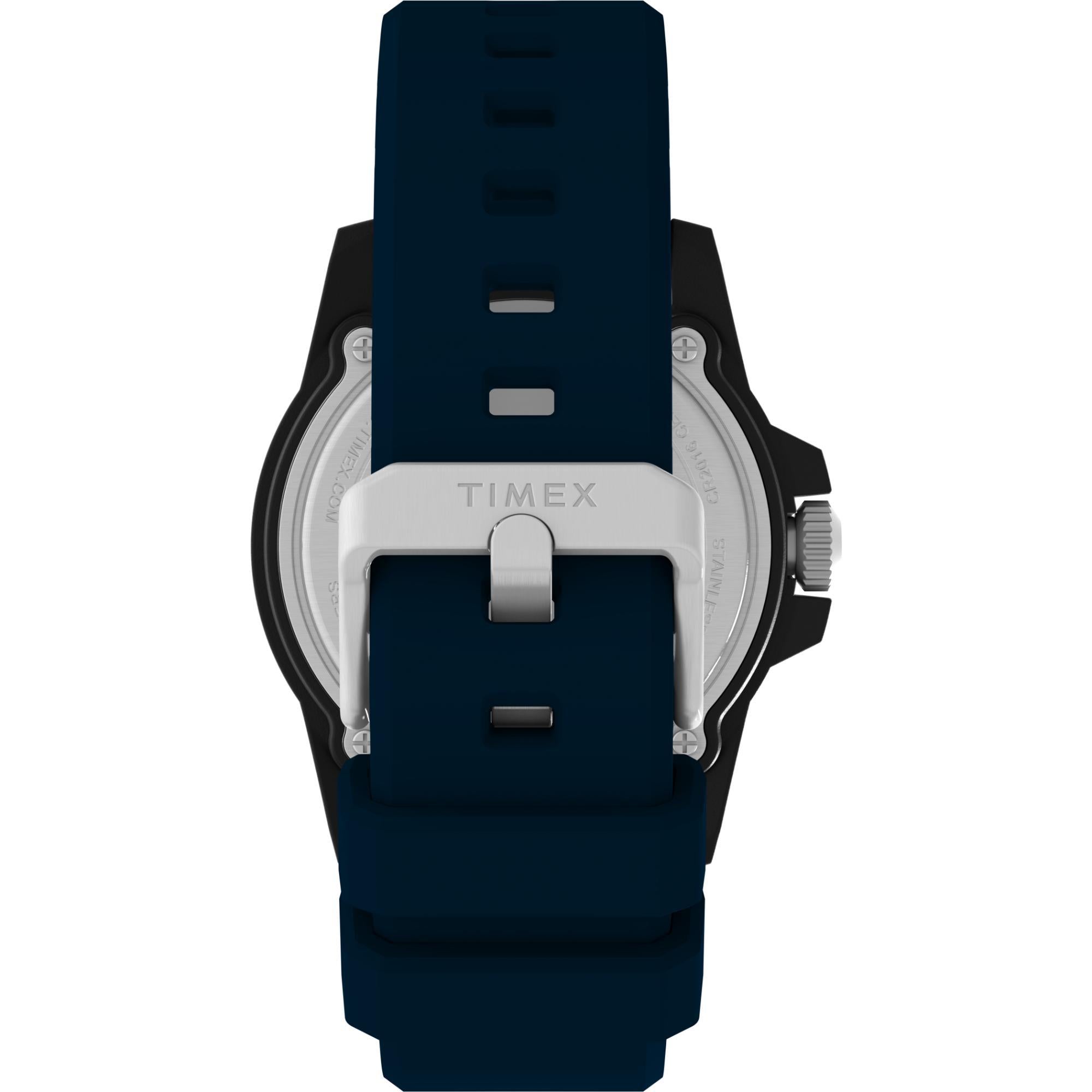 Timex Diver Style Analog Blue Silicone Strap Men’s Watch TW5M61100 