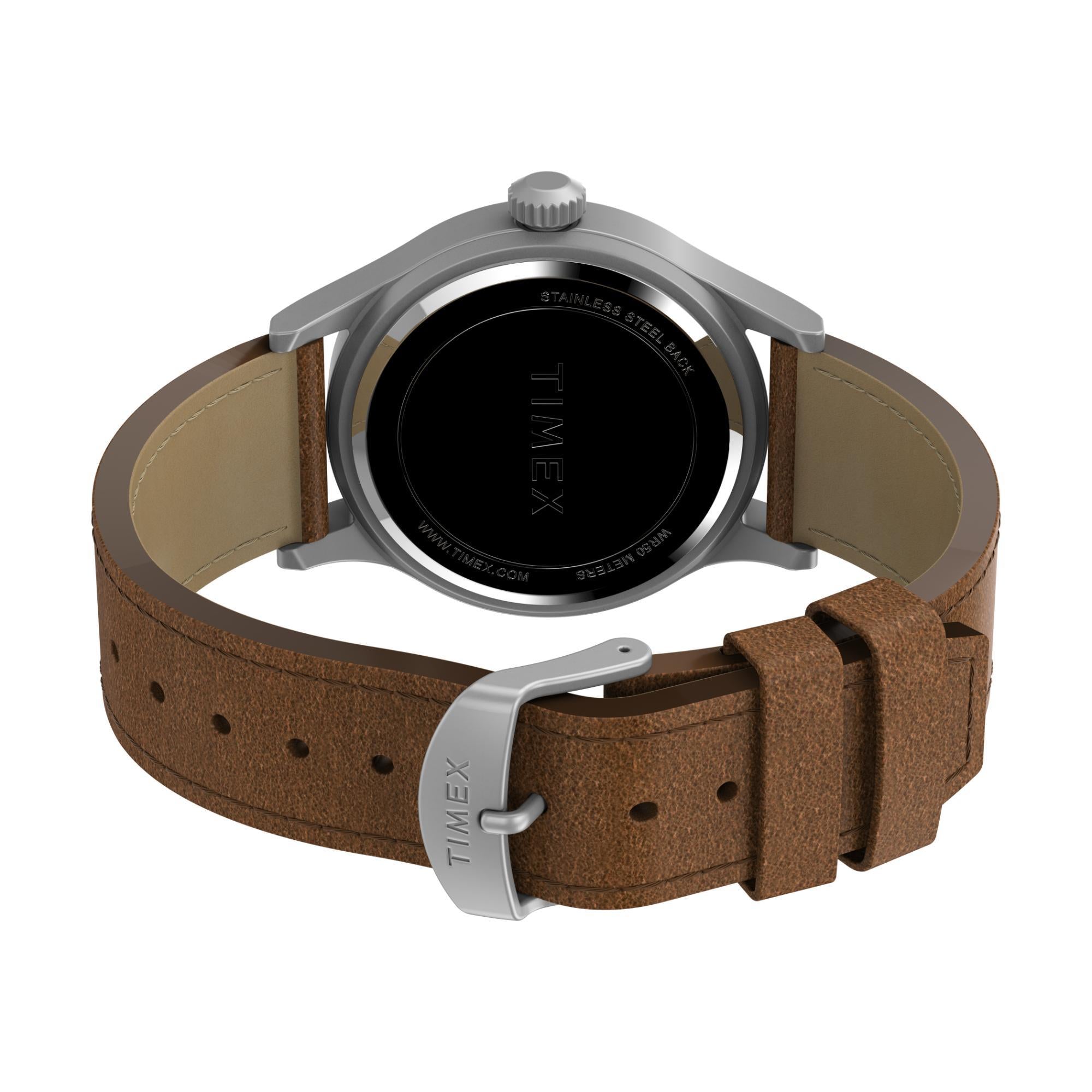 Timex Expedition 40mm Grüne Zifferblatt Leder Herren Quarz Uhr TW4B23000