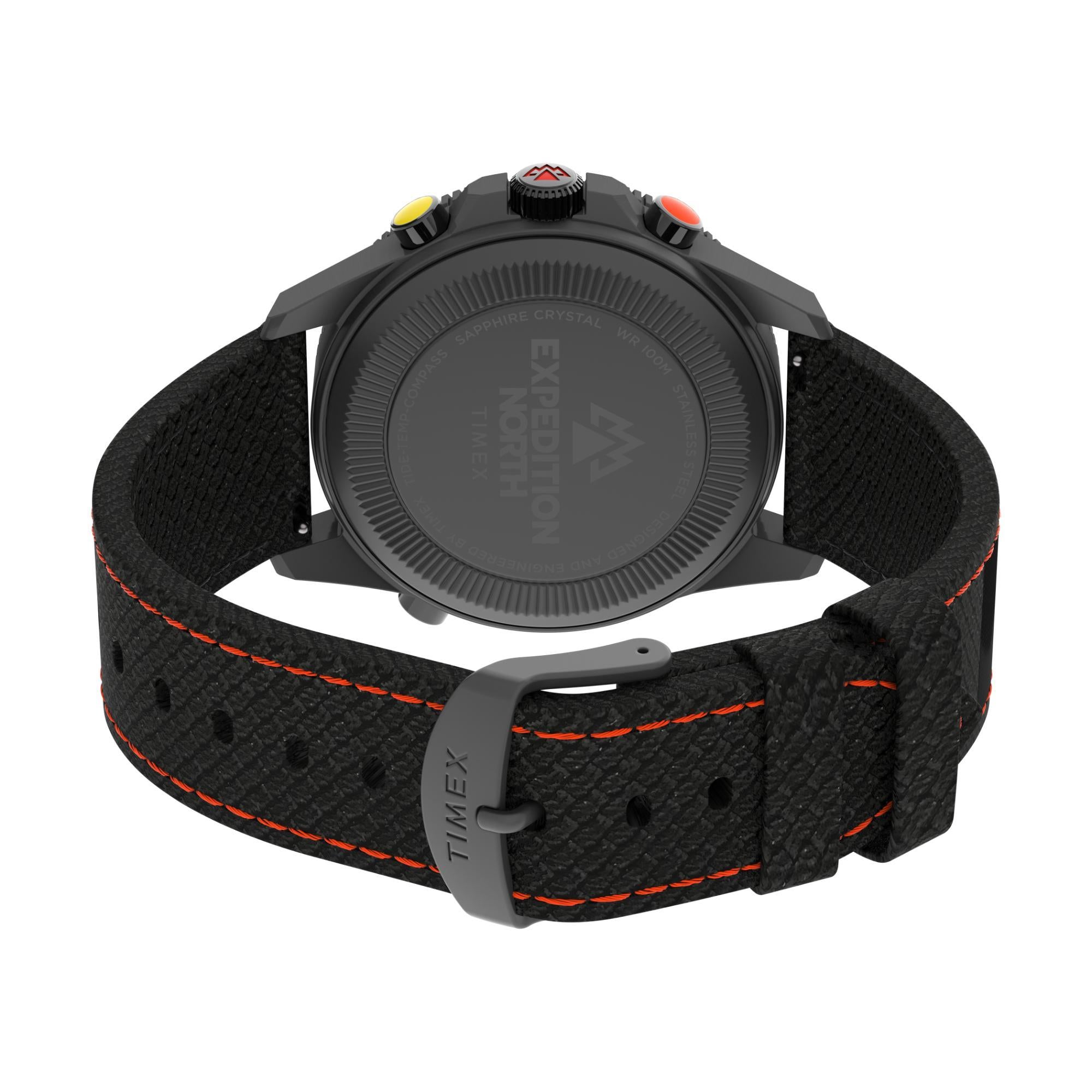 Timex Expedition 43mm Black Dial Fabric Mens Quartz Watch TW2V03900