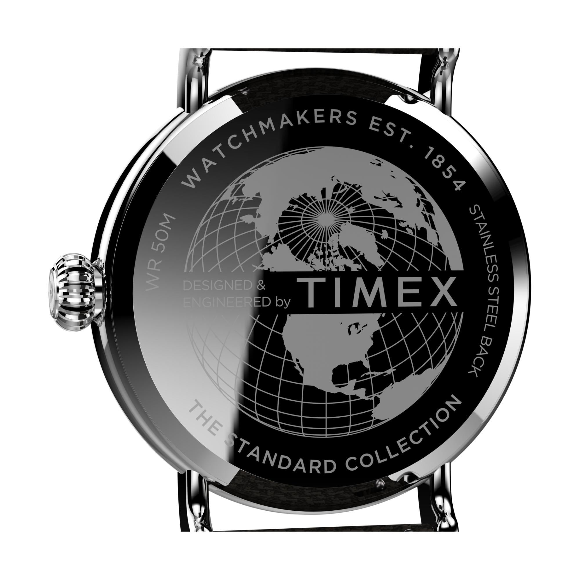 Timex Waterbury 40mm Creme Zifferblatt Stoff Herren Quarz Uhr TW2V44100