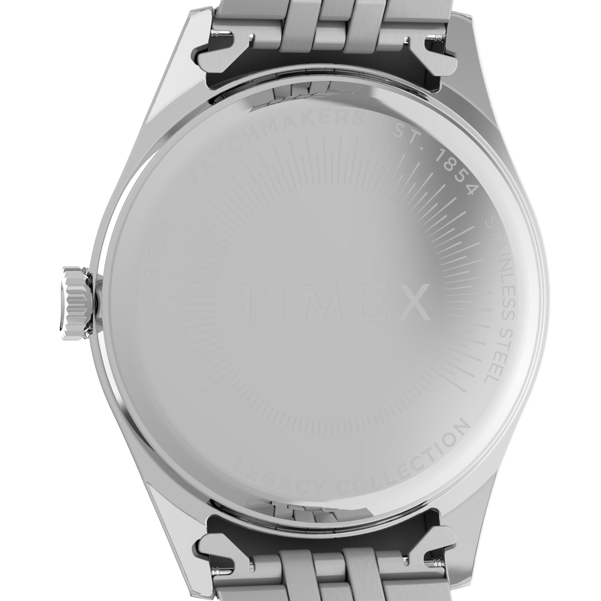Timex Legacy 36mm Blaues Zifferblatt Stahl Damen Quarz Uhr TW2V68400