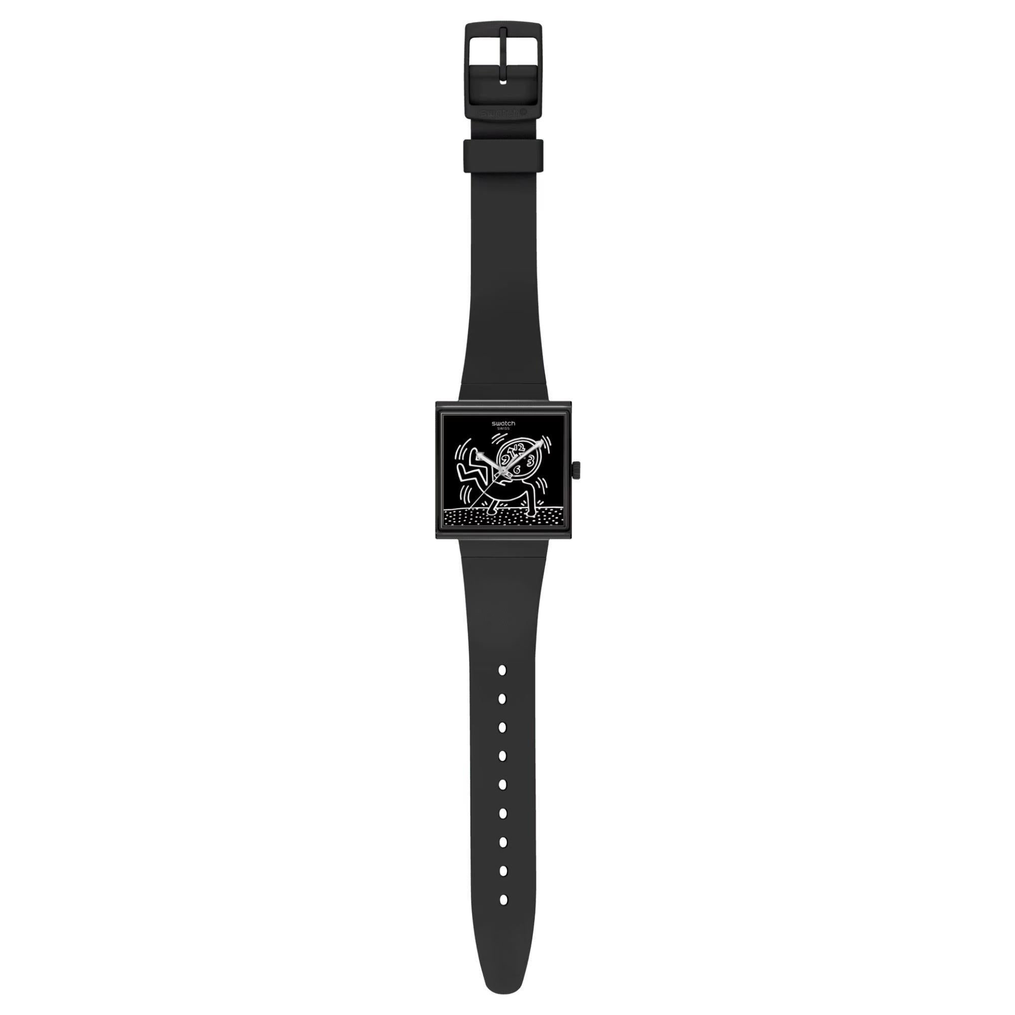 Swatch Break Loose Black Dial Unisex Watch SO34Z103