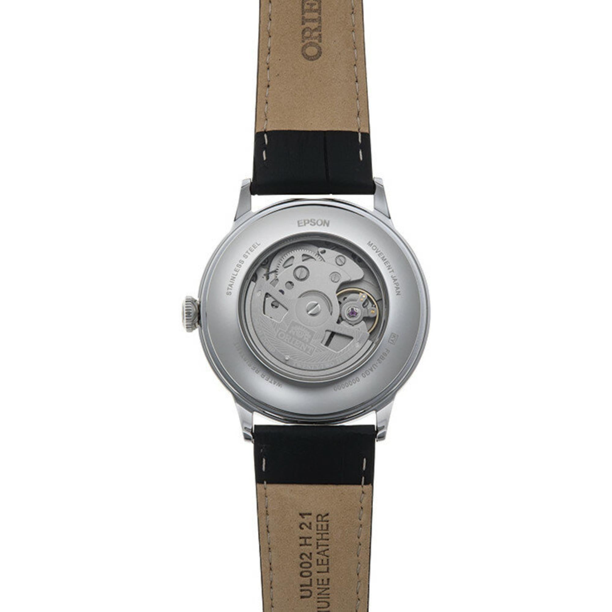 Orient Bambino 40,5 mm Sub-Dial Weißes Leder Herren Automatik Uhr RA-AK0701S30B