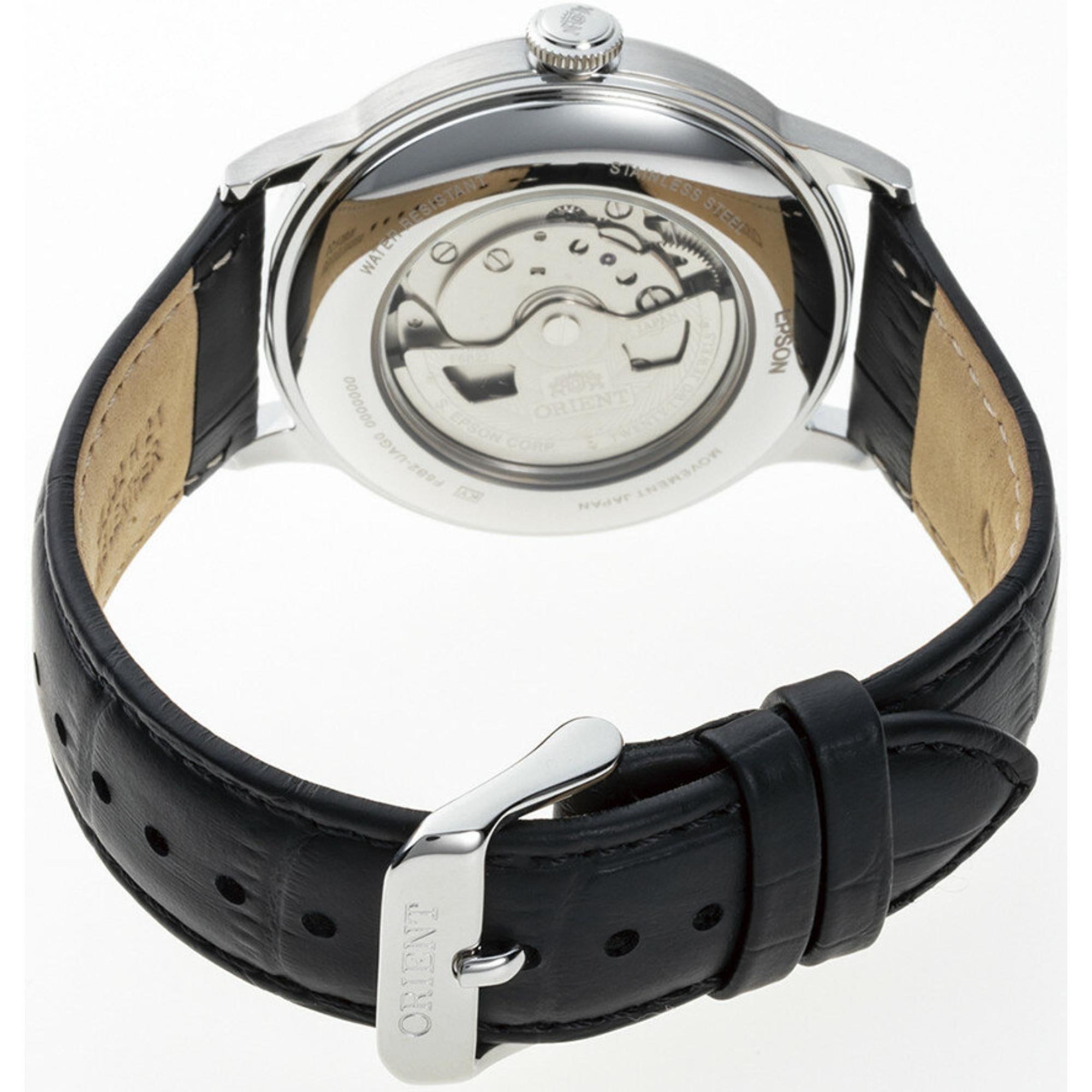 Orient Bambino 40,5 mm Sub-Dial Weißes Leder Herren Automatik Uhr RA-AK0701S30B