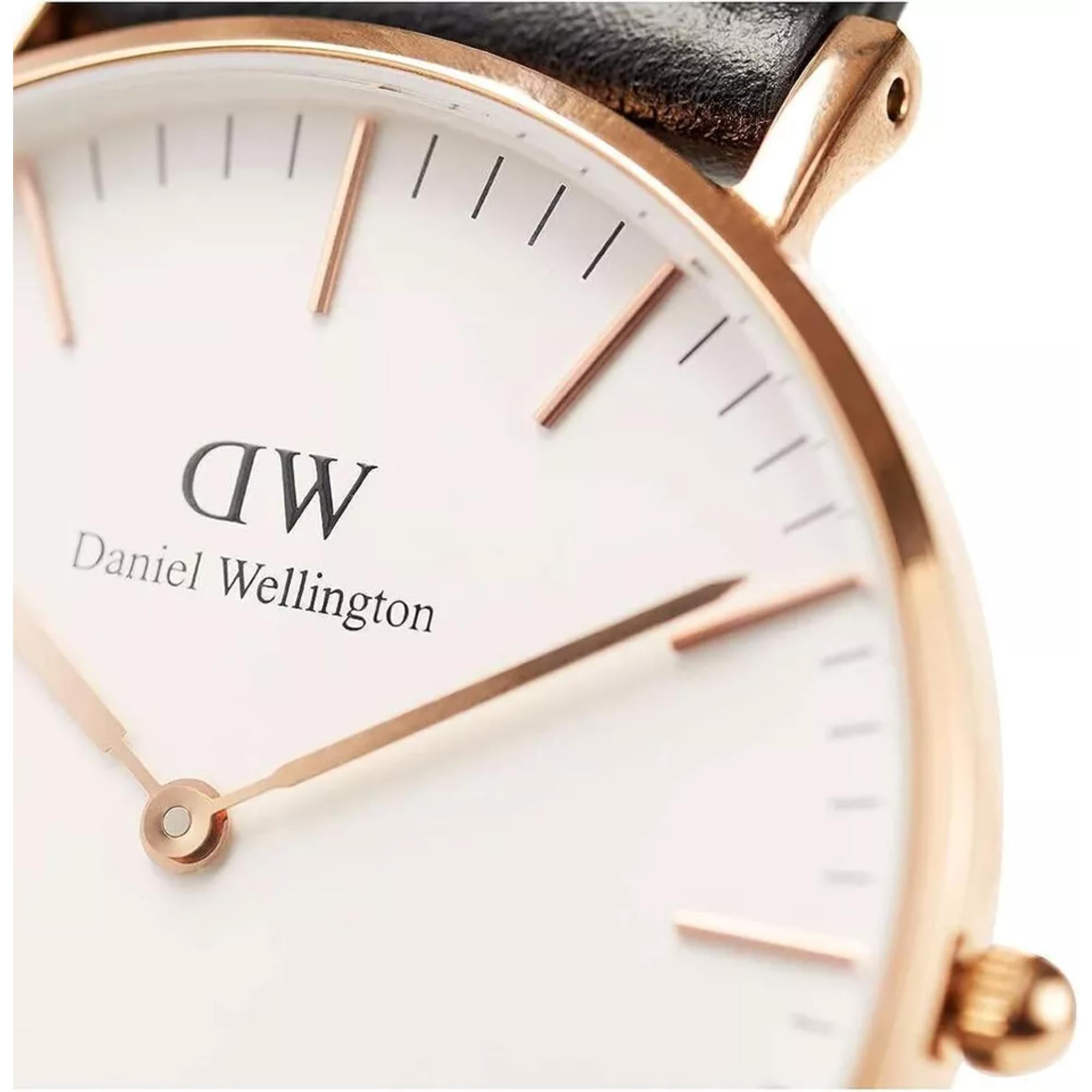 Daniel Wellington Classic 36mm White Dial Fabric Mens Quartz Watch DW00100030