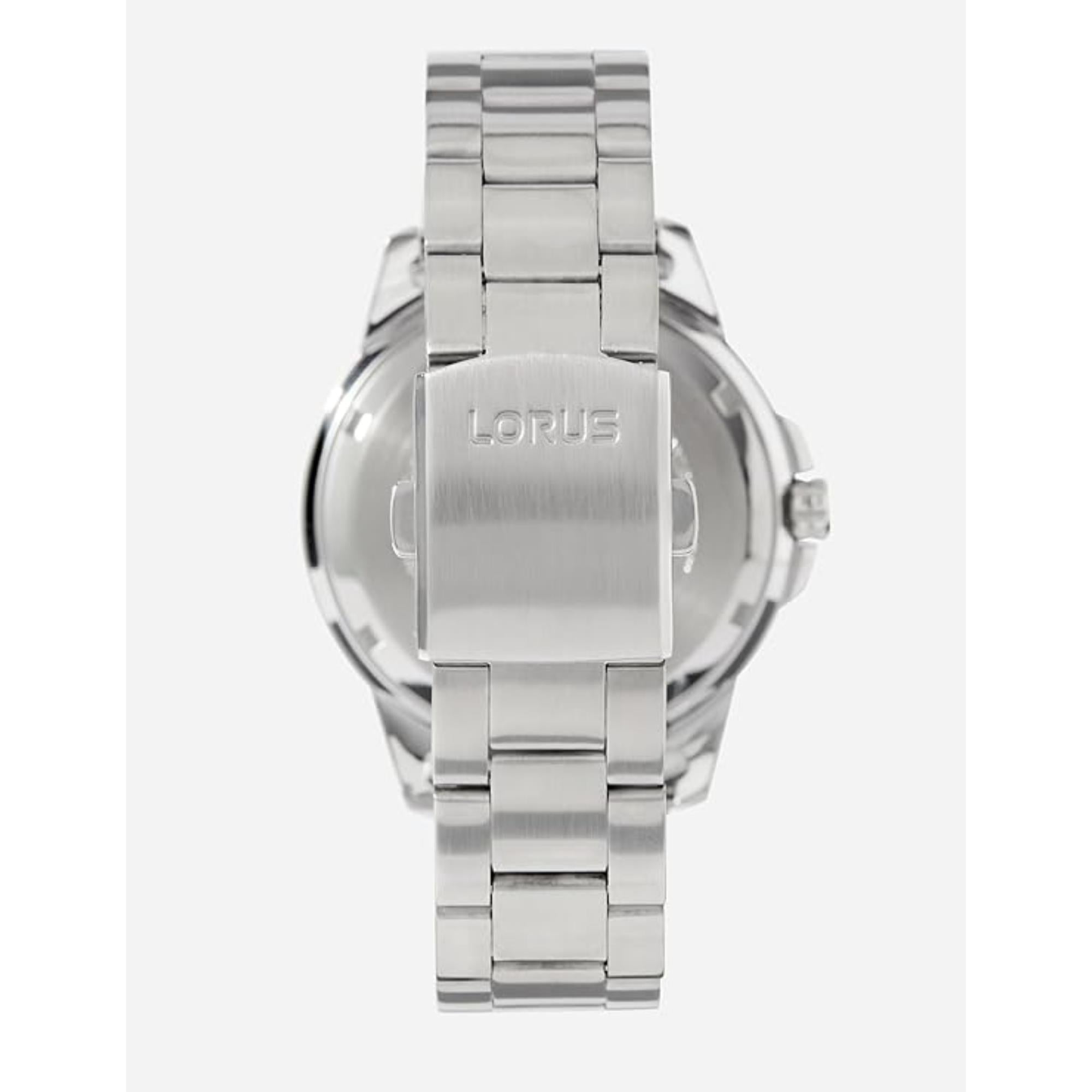 Lorus Blaues Zifferblatt Edelstahlarmband Herren Uhr RH357AX9