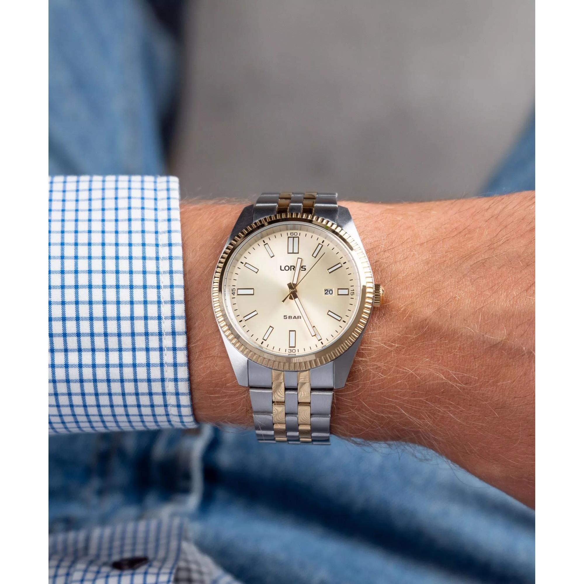 Lorus Classic Quartz Light Champagne Dial Men's Watch RH972QX9