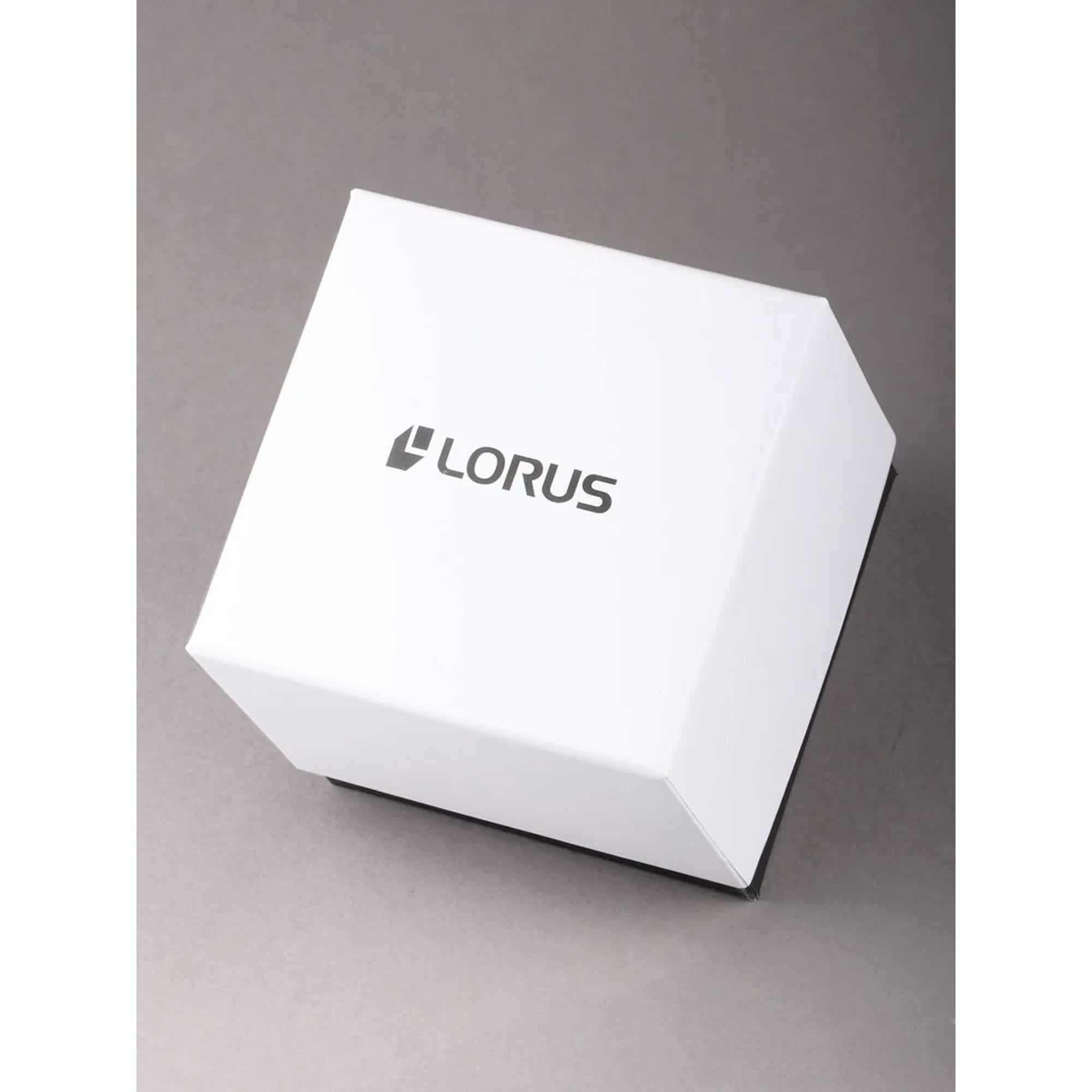 Lorus Sportuhr mit Datum Herrenarmbanduhr mit silbernem Sonnenschliff-Zifferblatt aus goldbeschichtetem Edelstahl RH982PX9