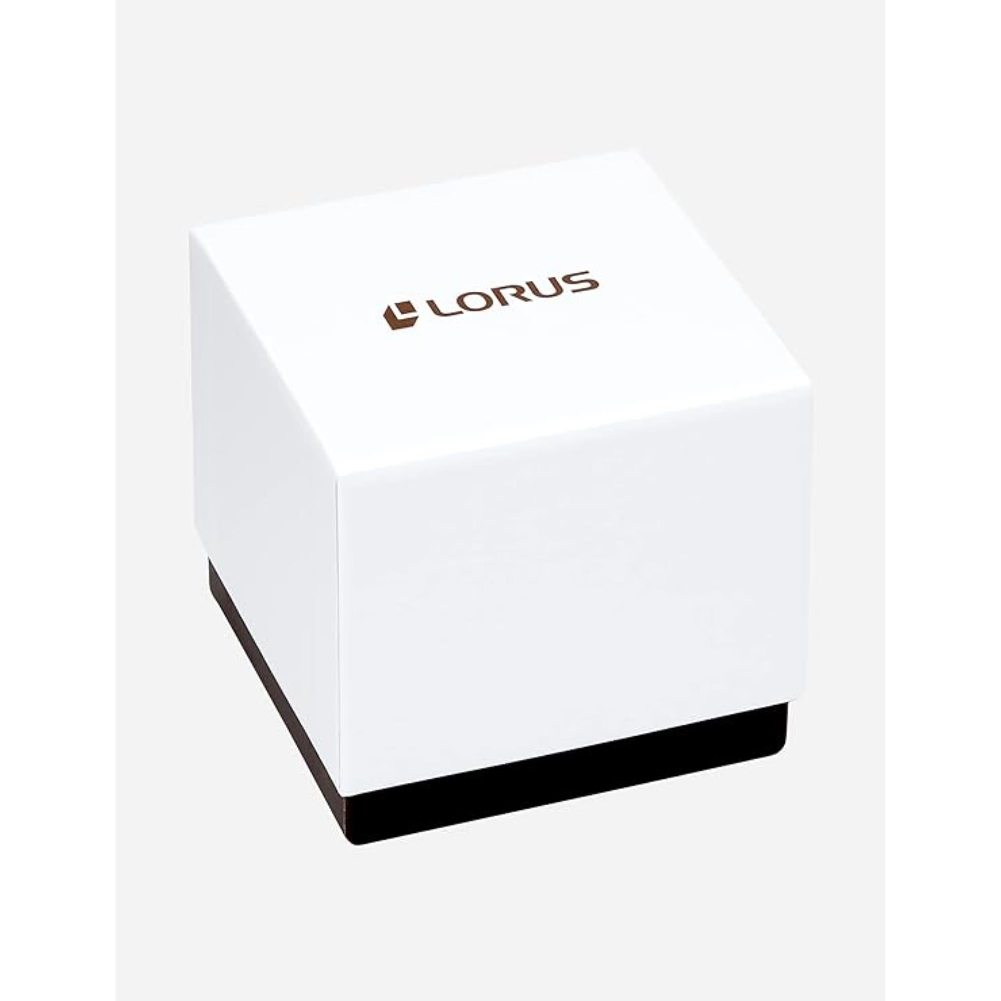 Lorus Analoge Quarz Herrenarmbanduhr mit dunkelblauem Sonnenschliff-Zifferblatt RXN77DX9