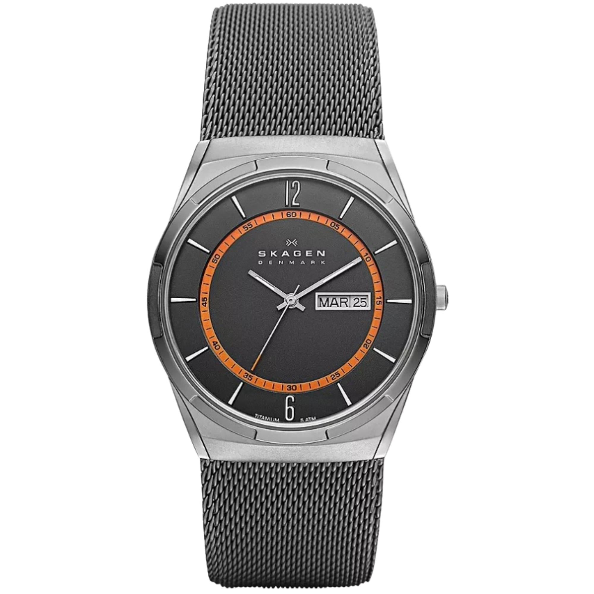 Skagen Melbye Titanium Charcoal Dial Men’s Watch SKW6007