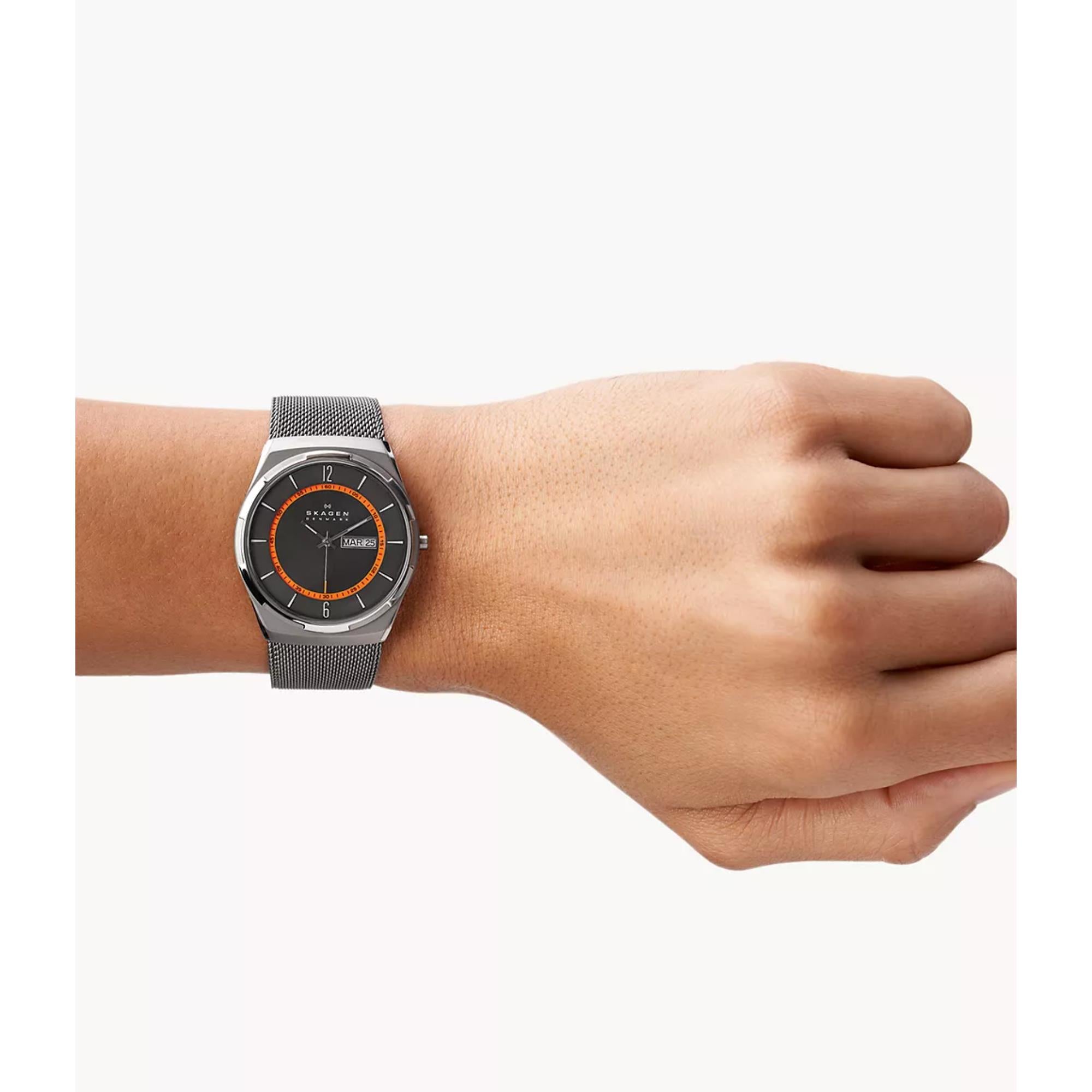 Skagen Melbye Titanium Charcoal Dial Men’s Watch SKW6007
