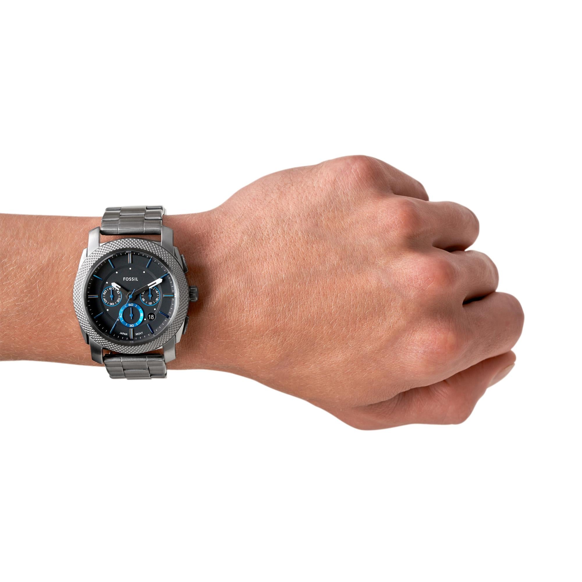 Fossil Machine Chronograph Smoke Black Dial Men’s Watch FS4931