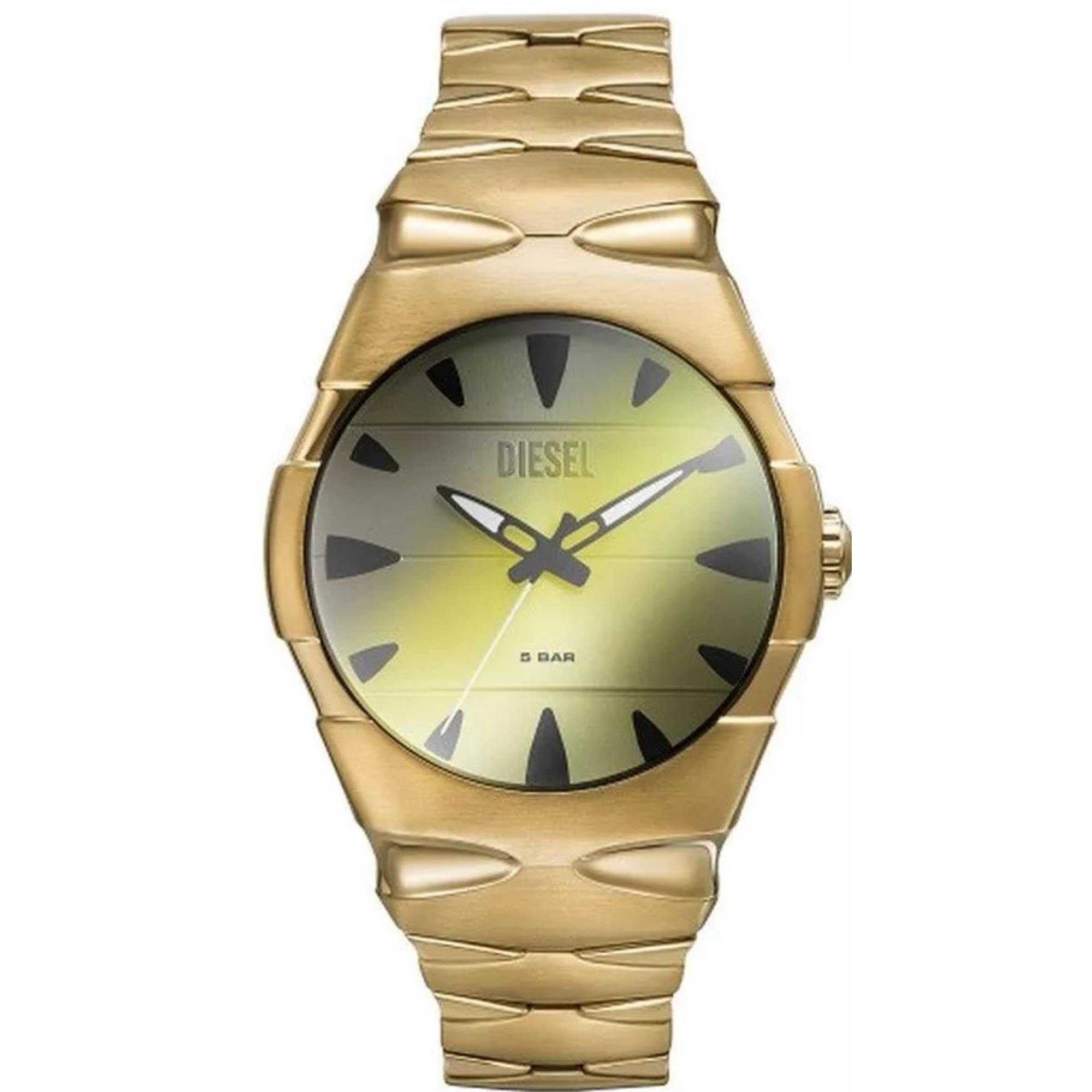 Diesel D-Sruptor Gold-Tone Silver Dial Men’s Watch DZ2214