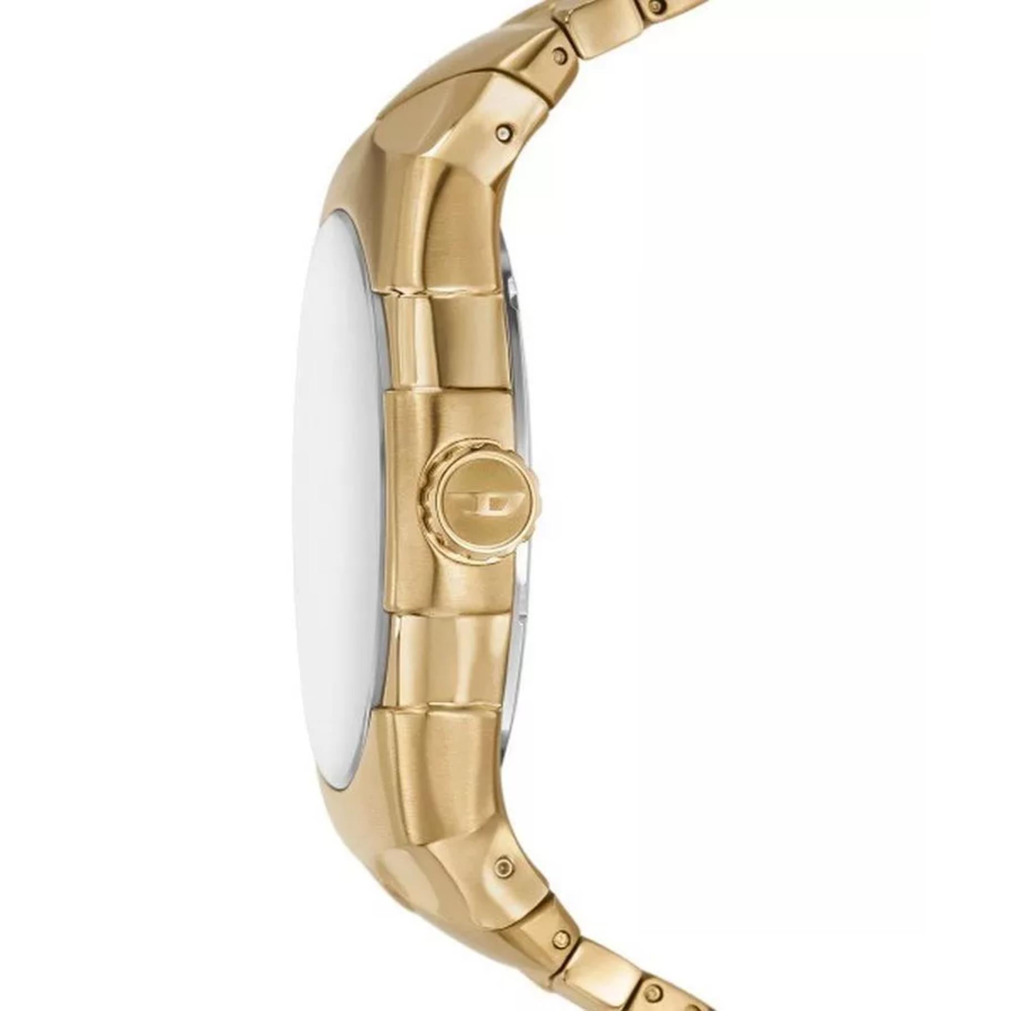 Diesel D-Sruptor Gold-Tone Silver Dial Men’s Watch DZ2214