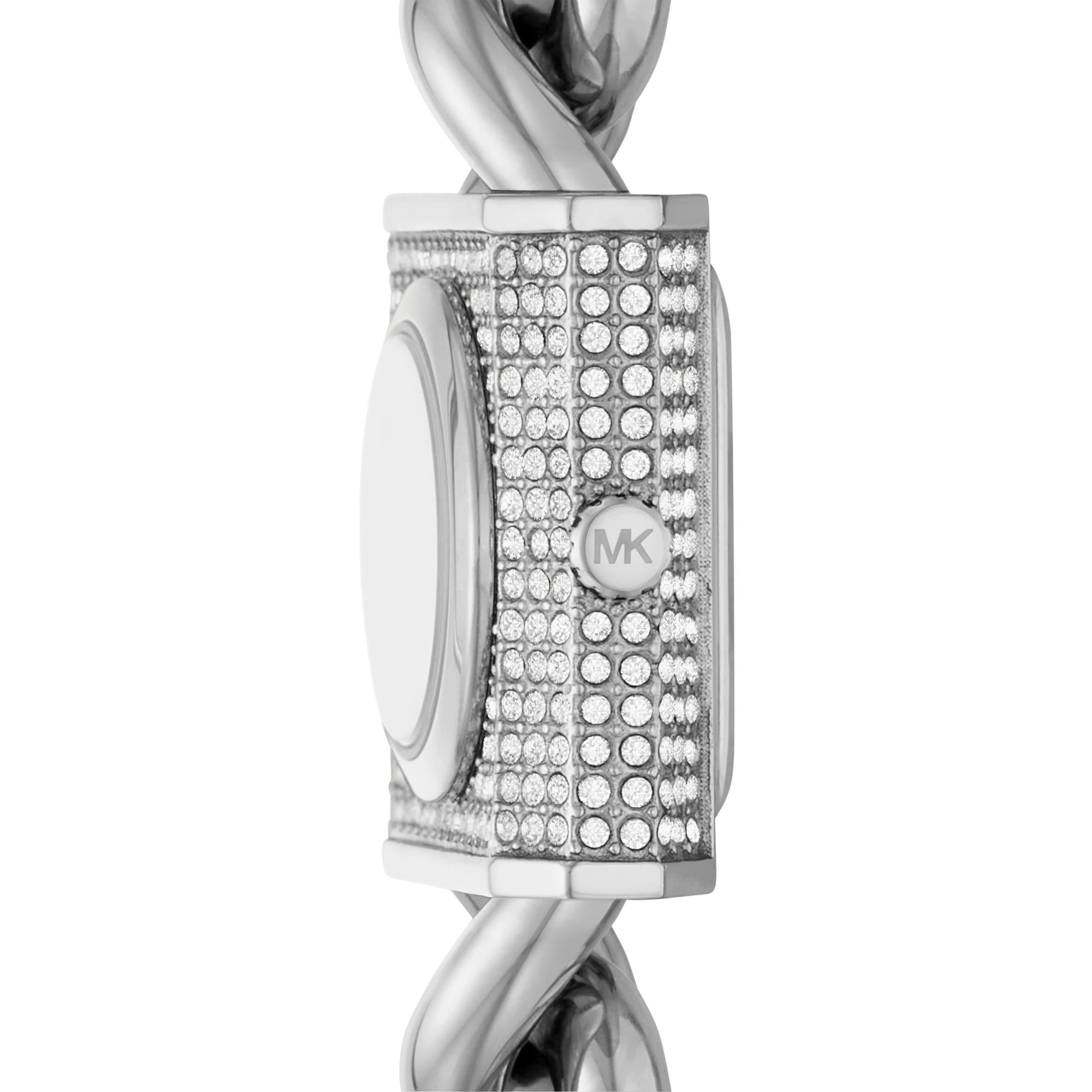 Michael Kors MK Chain Lock White Dial Women’s Watch MK4718