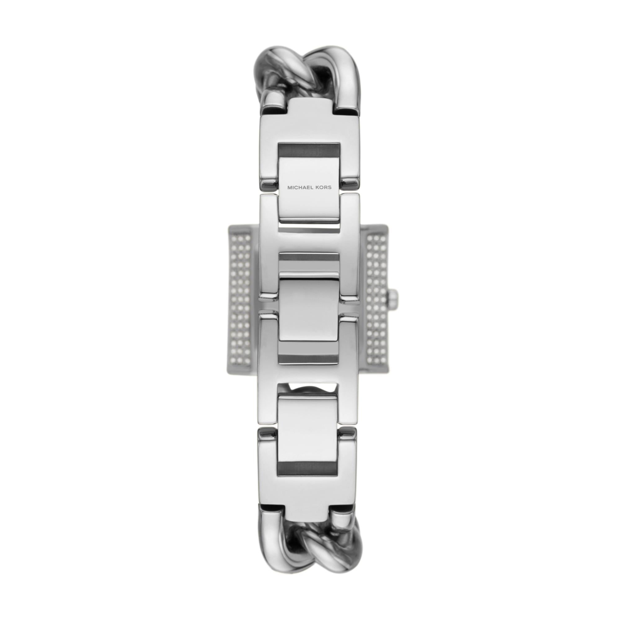 Michael Kors MK Chain Lock White Dial Women’s Watch MK4718