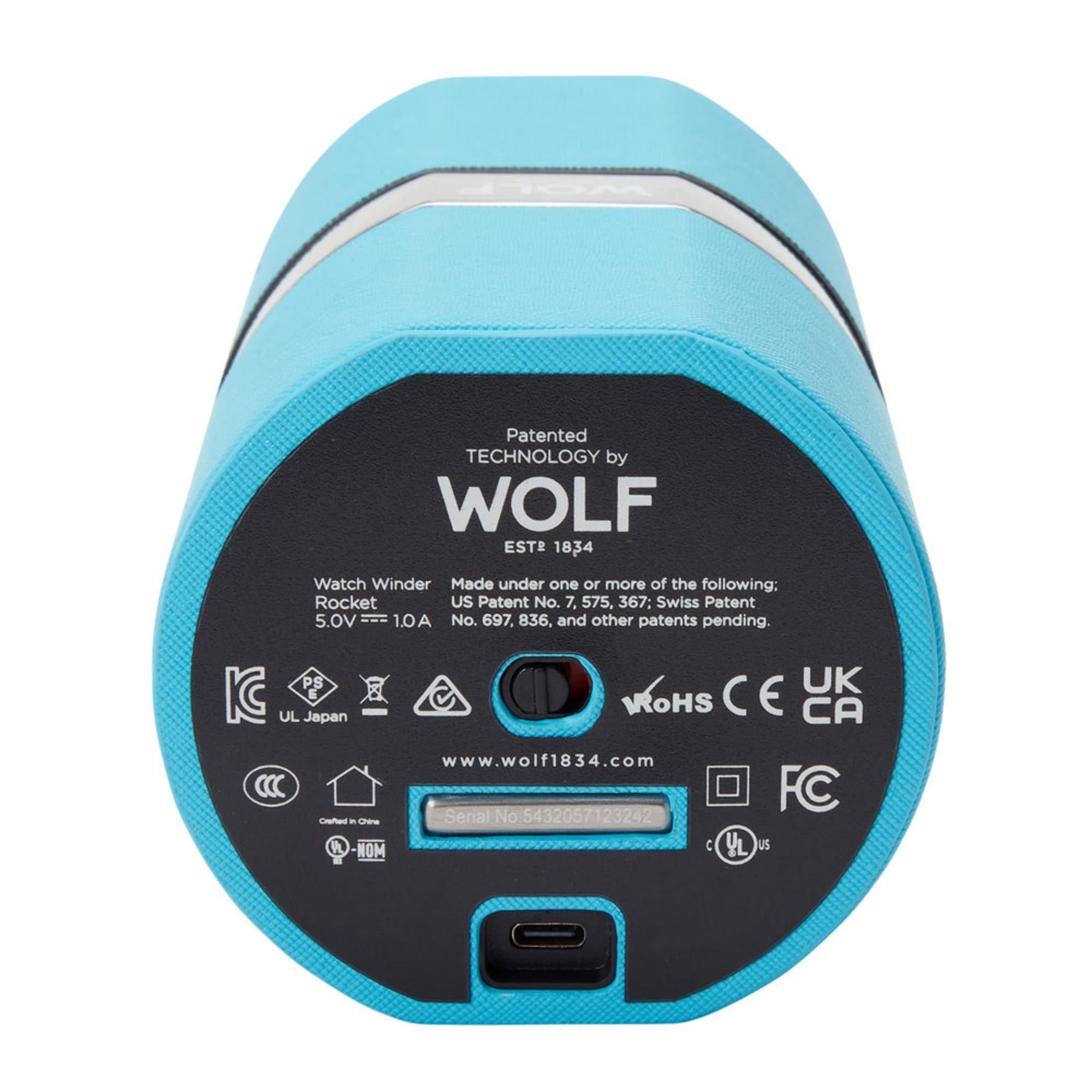 Wolf The Rocket Blau Reise-Uhrenbeweger 543224