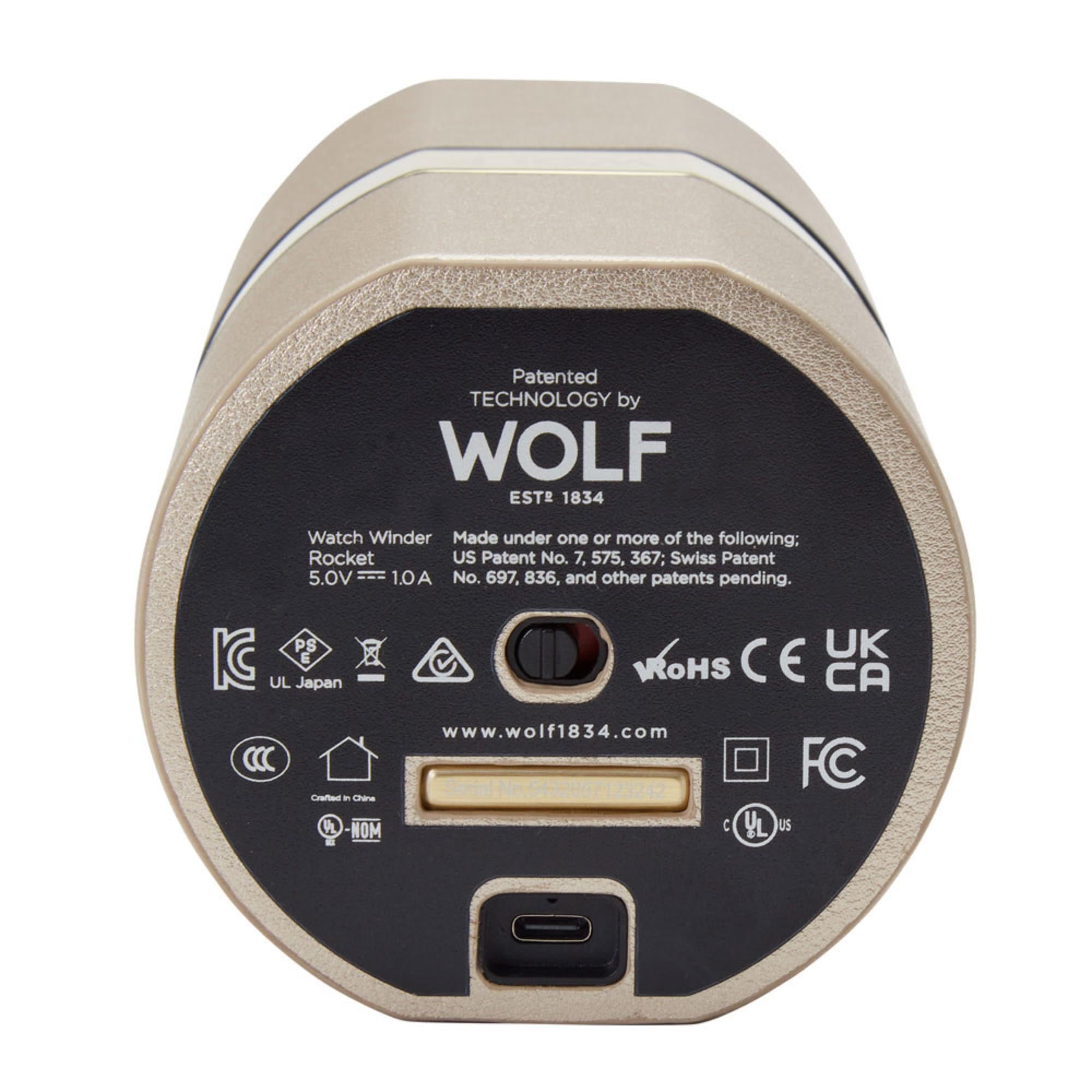 Wolf The Rocket Champagne Travel Watch Winder 543246