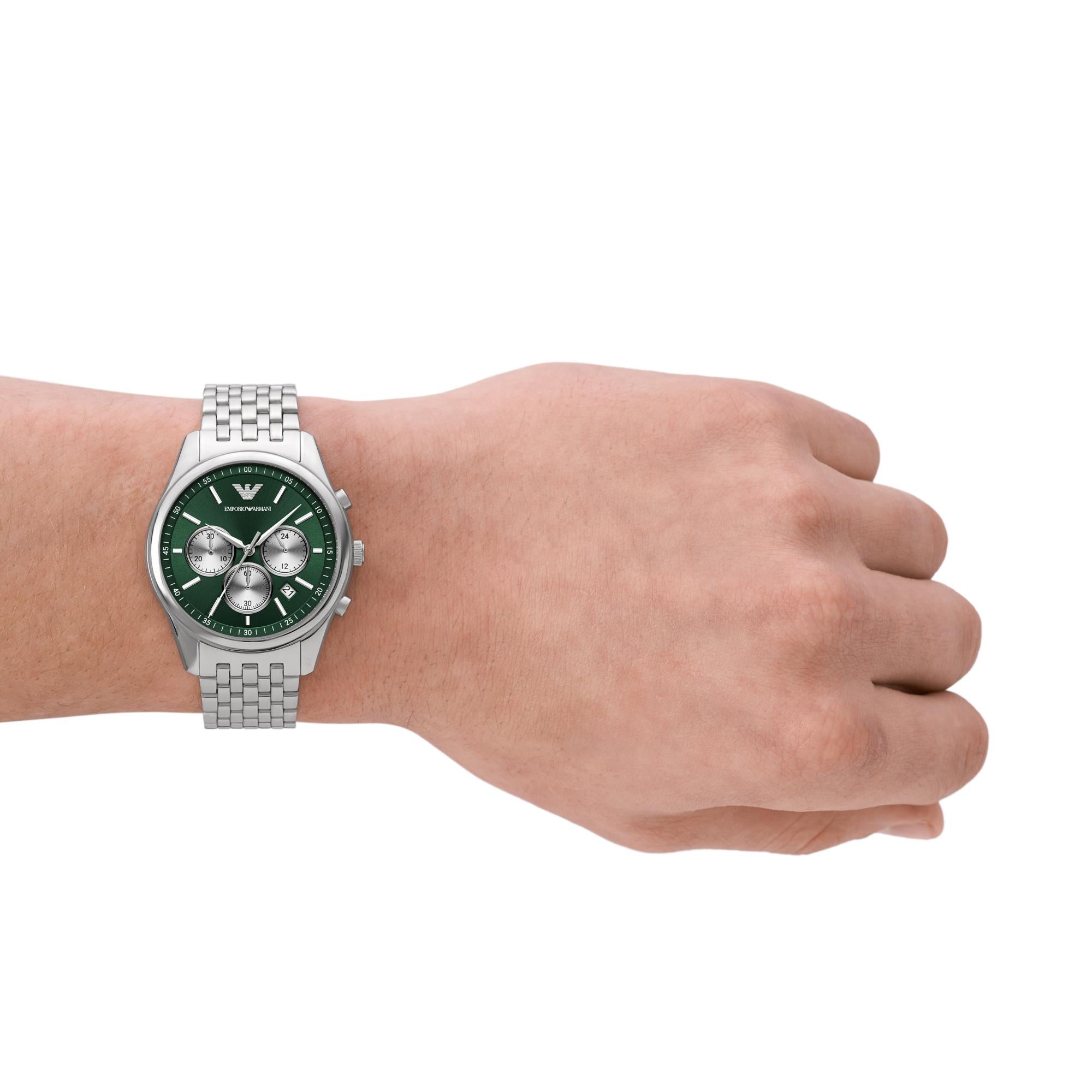 Emporio Armani Chronograph Green Dial Men’s Watch AR11581