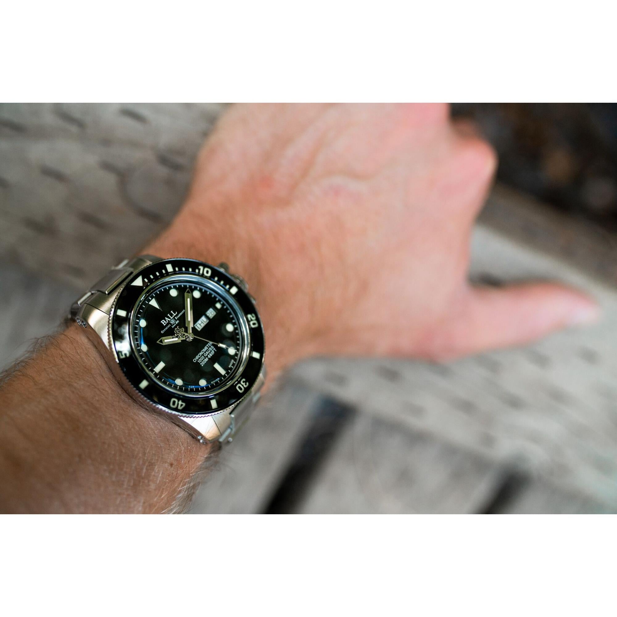 BALL Engineer Hydrocarbon Original Black Dial Stainless Steel Men’s Watch DM2118B-SCJ-BK - WatchNation