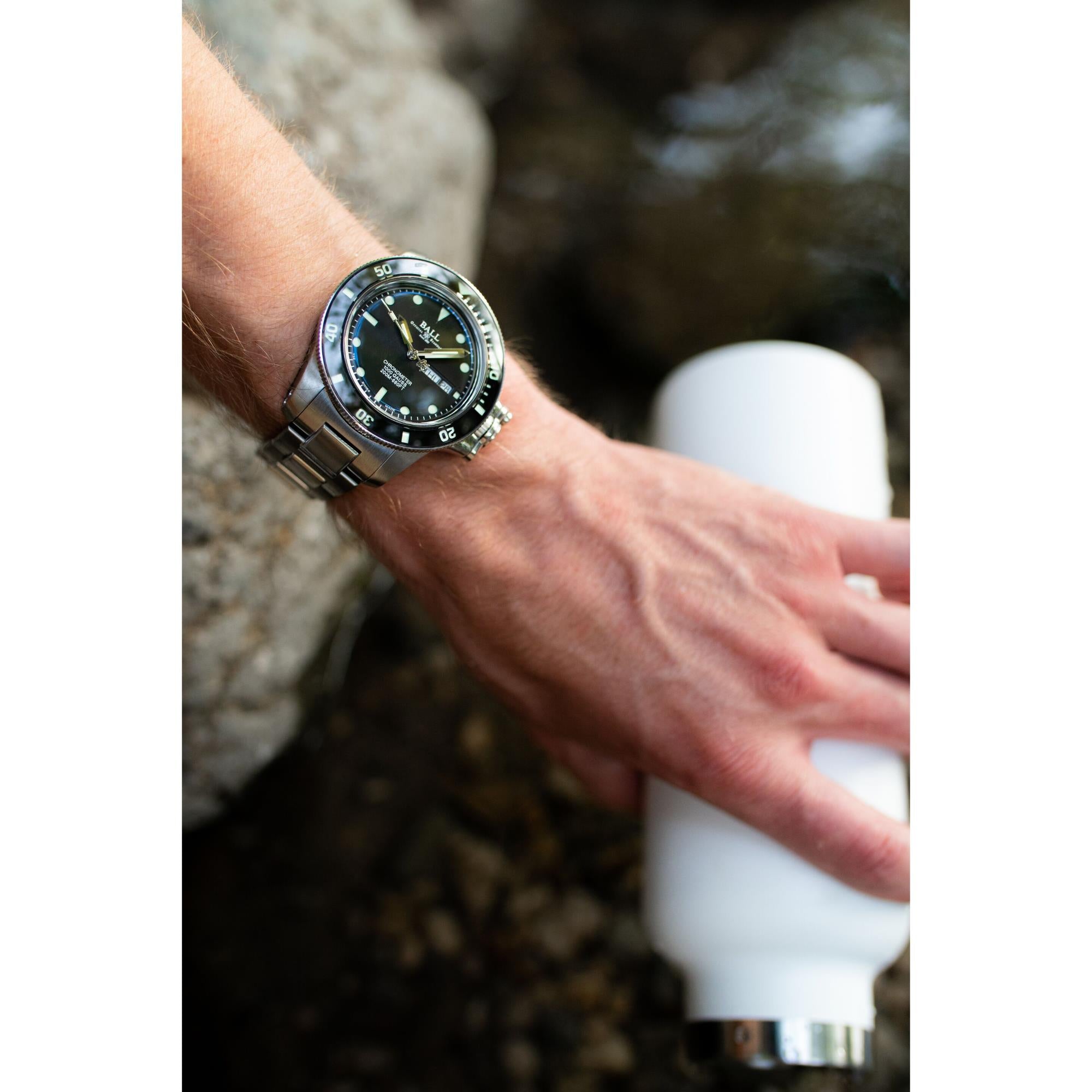 BALL Engineer Hydrocarbon Original Black Dial Stainless Steel Men’s Watch DM2118B-SCJ-BK - WatchNation