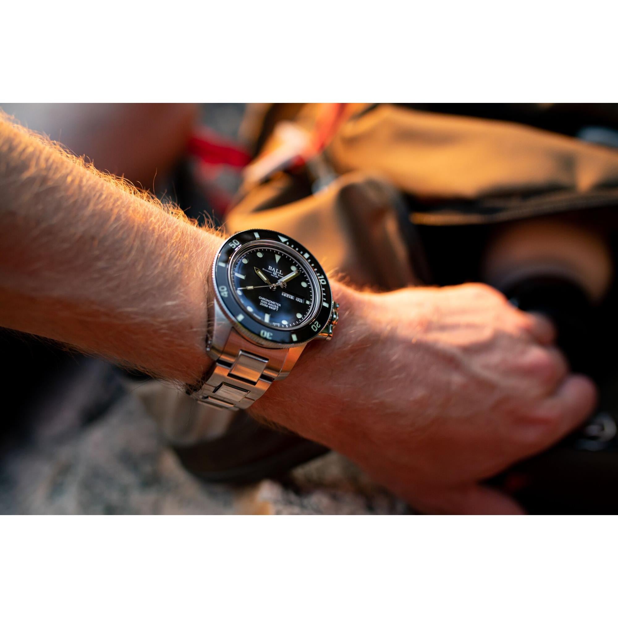 BALL Engineer Hydrocarbon Original Black Dial Stainless Steel Men’s Watch DM2118B-SCJ-BK - WatchNation