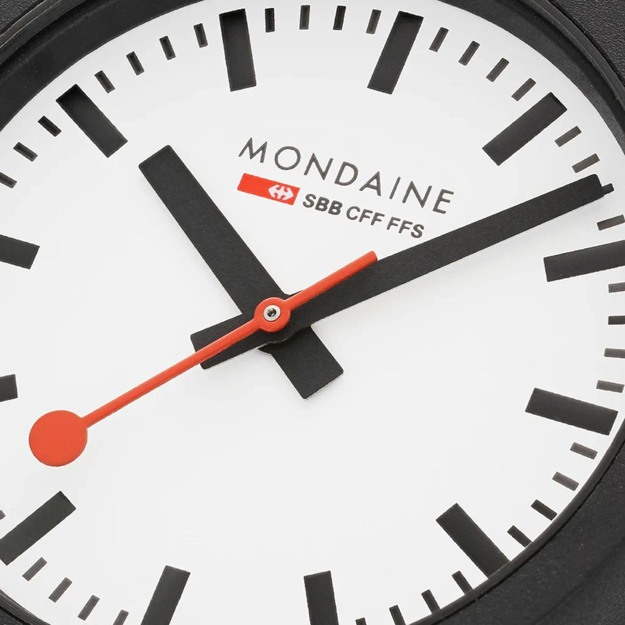 Mondaine Essence Quartz White Dial PET Strap Watch MS1.32110.LN