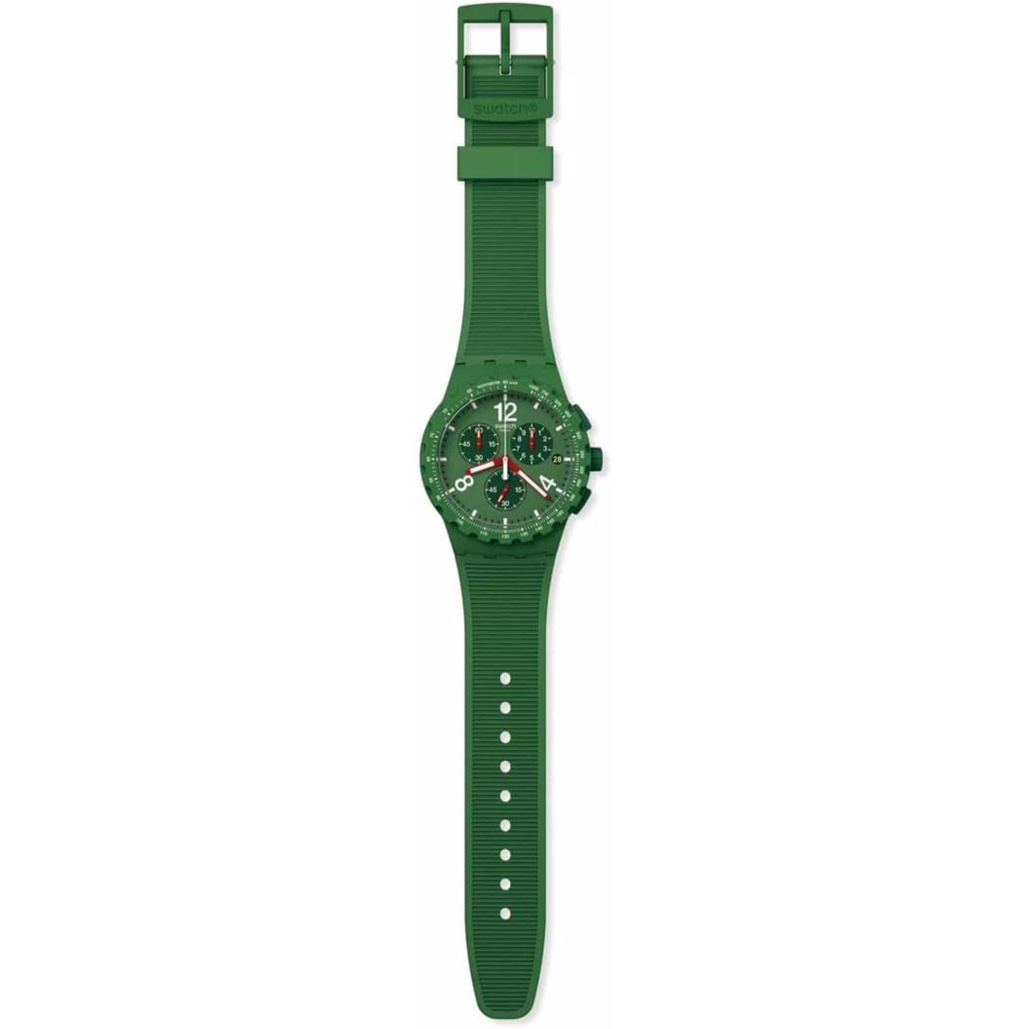 Swatch Primarily Grüner Chronograph Herrenarmbanduhr SUSG407