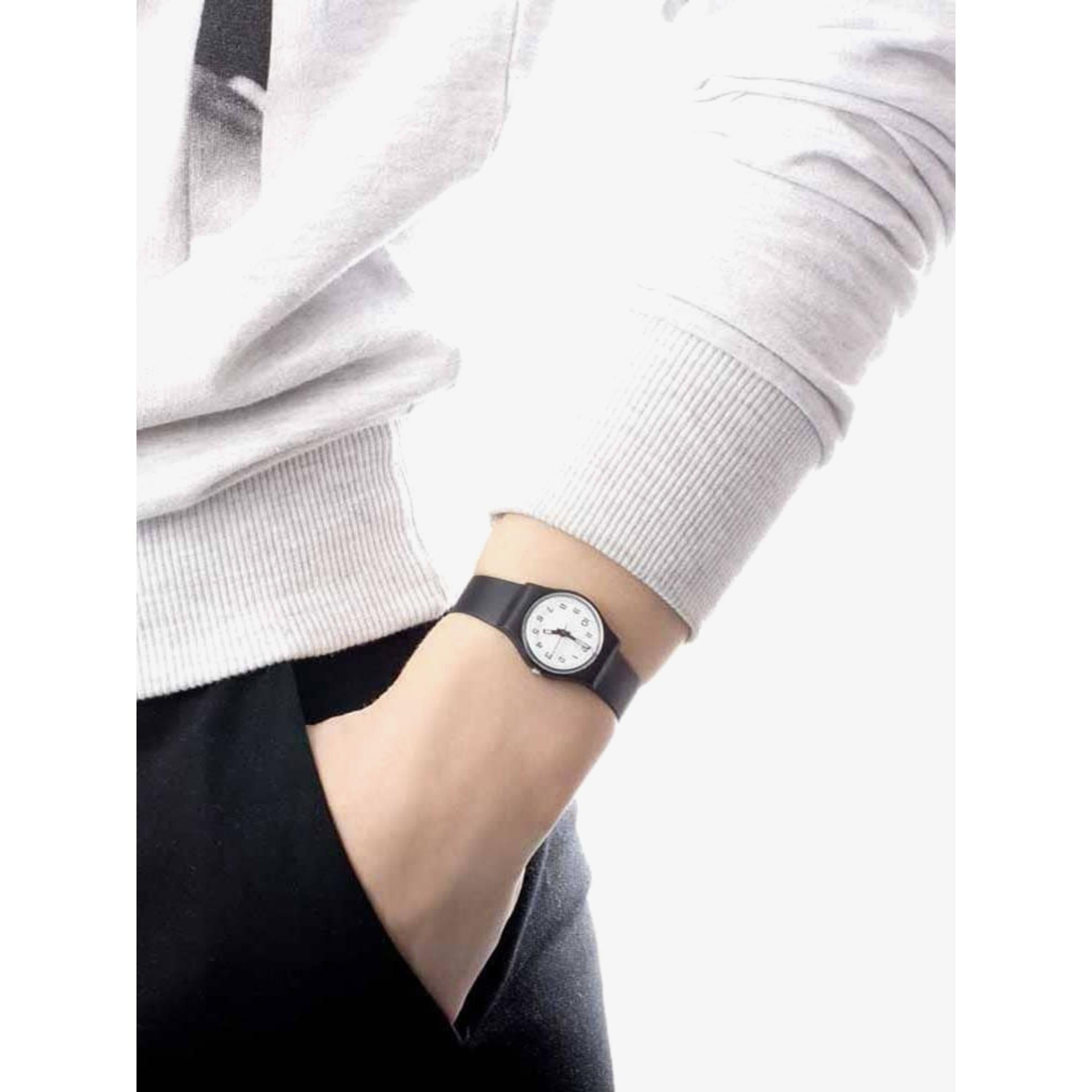 Swatch SOMETHING NEW White Dial Watch LB153