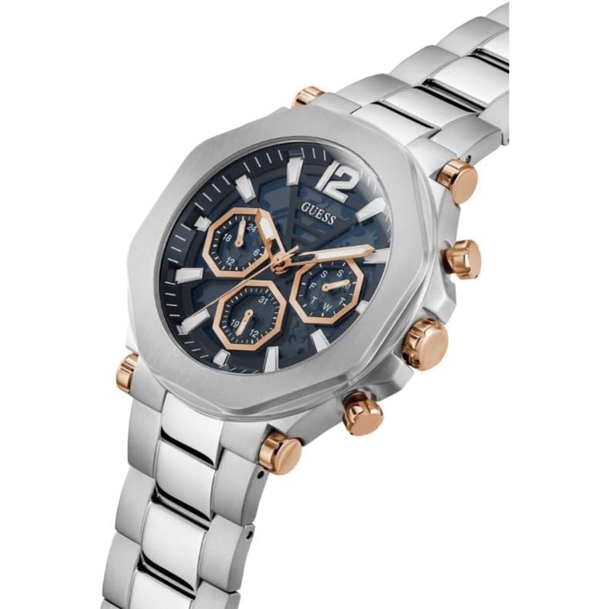 Guess Black Dial Stainless Steel Bracelet Men's Watch GW0539G1