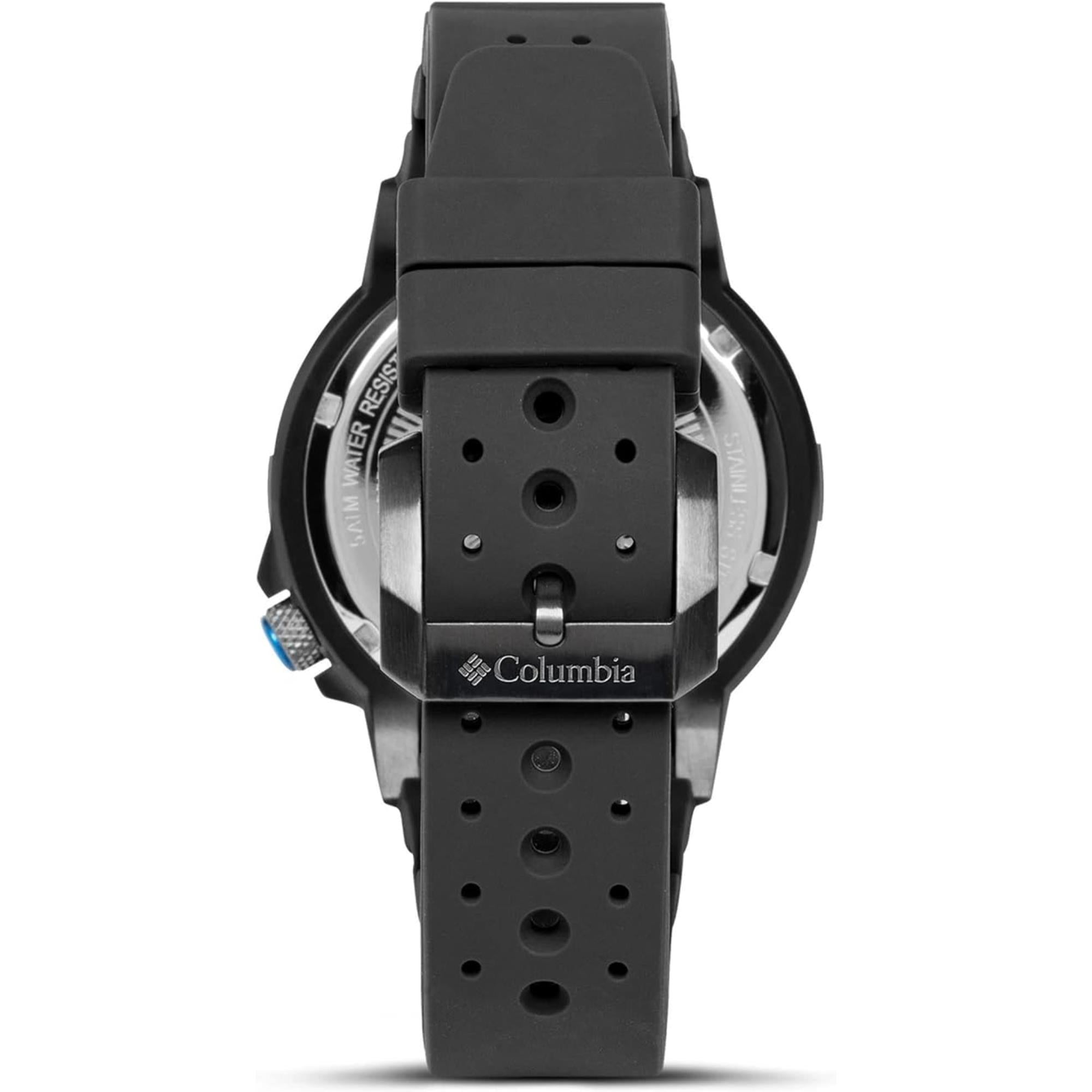 Columbia Peak Patrol Quarz Graues Zifferblatt Graues Silikonarmband Herren Uhr CSC03-003
